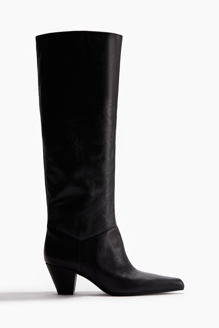H & M: Knee-high leather boots