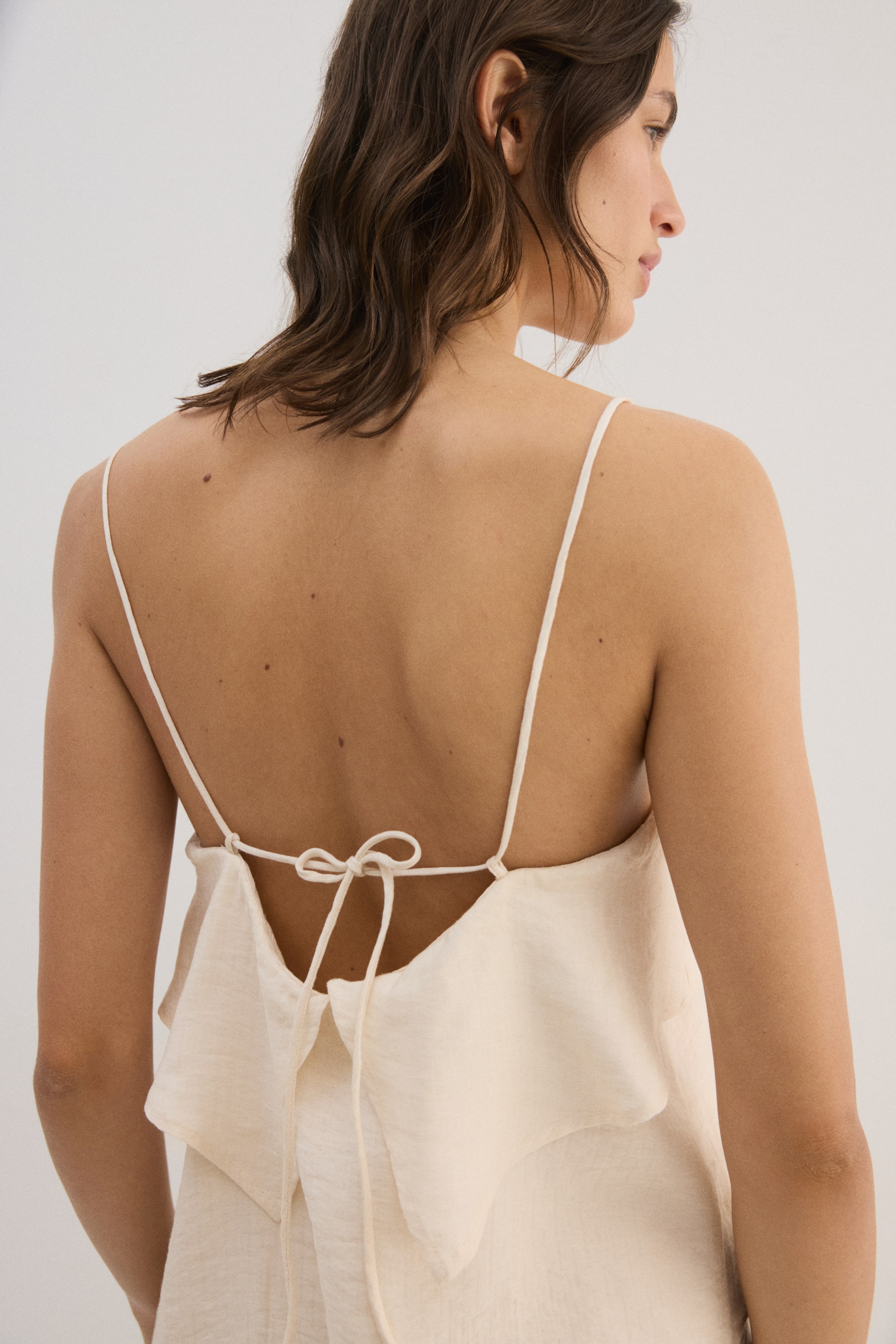 Viscose-Blend Strappy Top