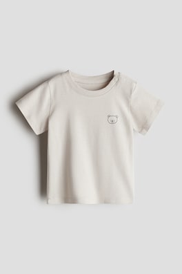 T-shirt i bomullstrikå