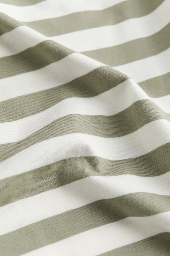 Cotton jersey top - Light khaki green/Striped/Black/Cream striped/White/Blue striped/Beige/Striped/dc/dc - 3