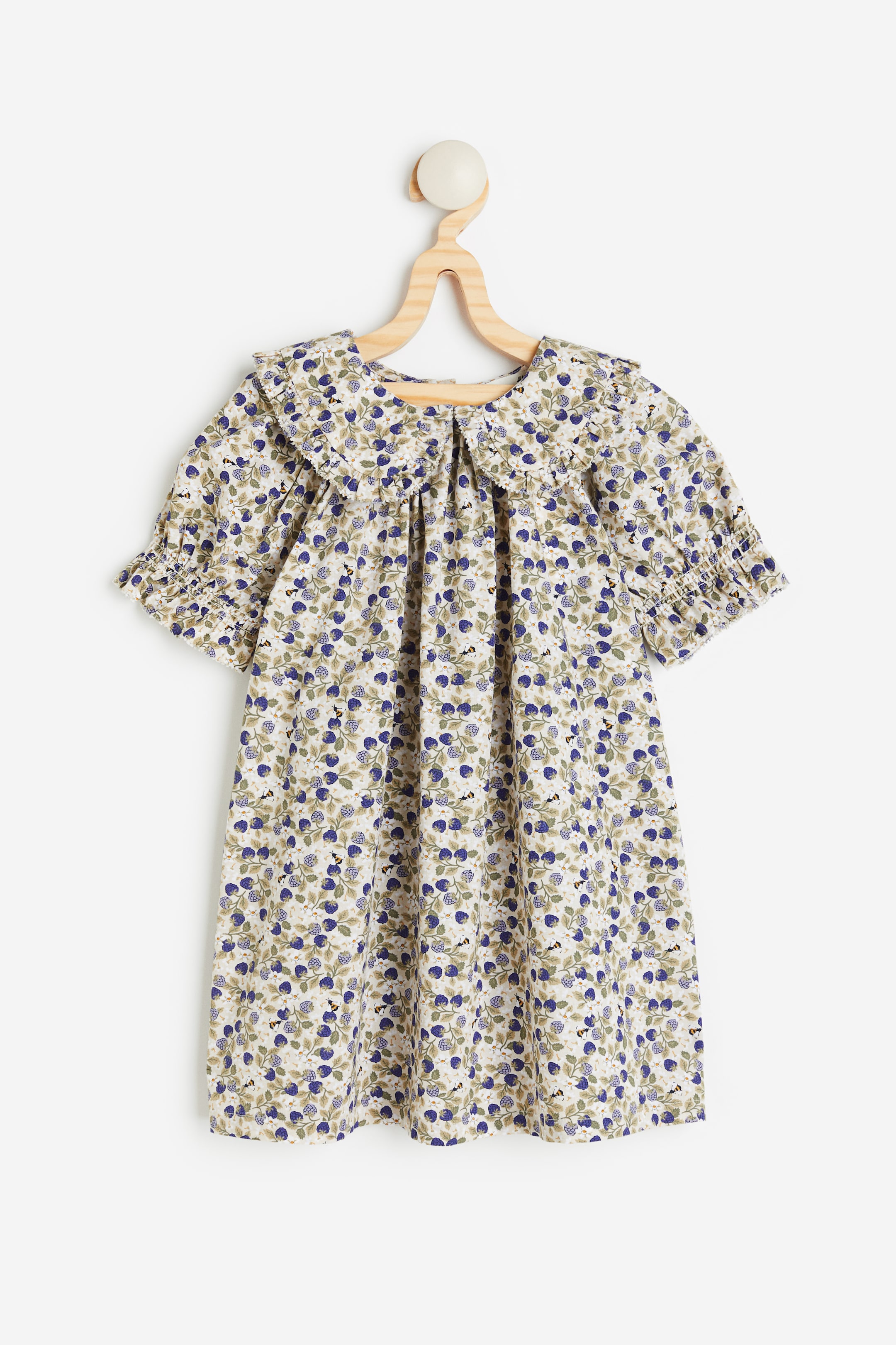 Cotton Dress with Collar