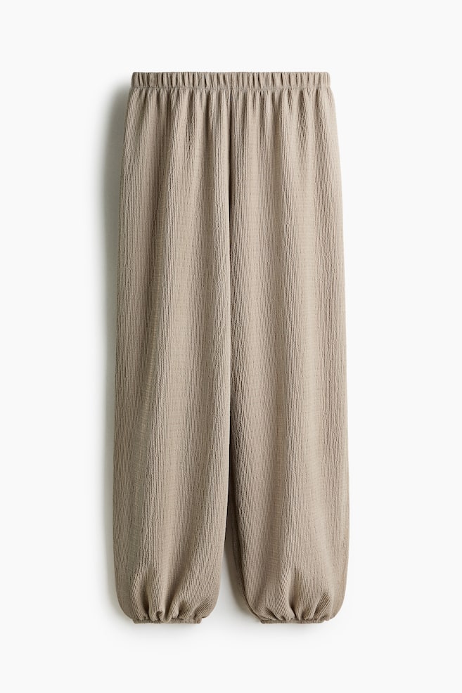 Balloon trousers - Beige/Dark brown - 1