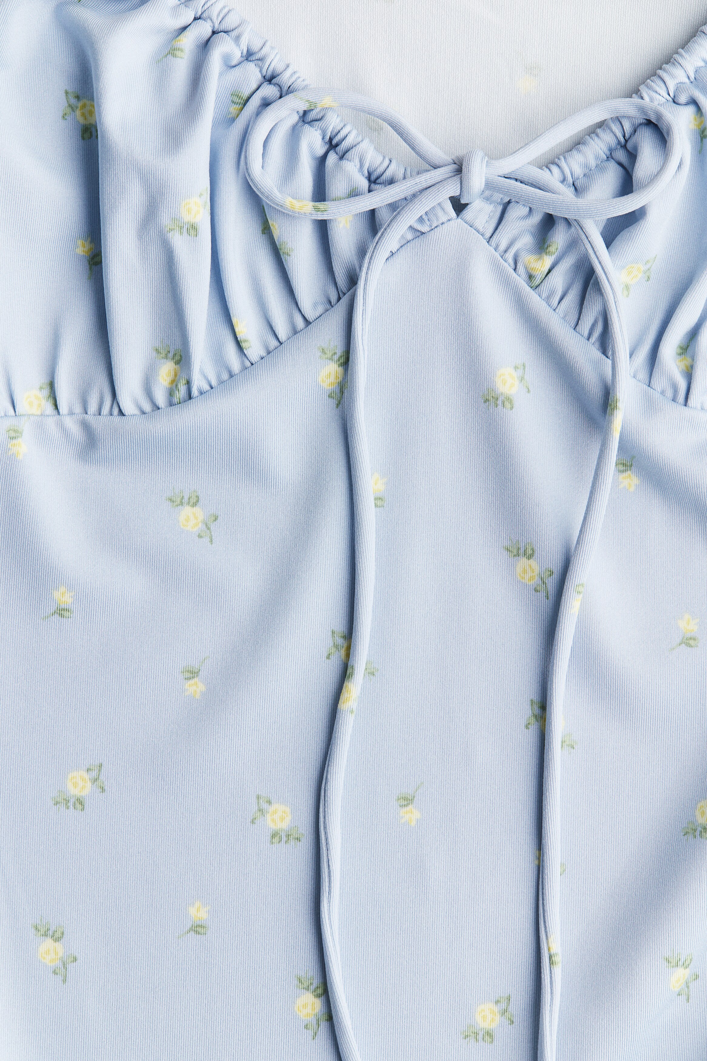 Drawstring-detail bodycon dress
