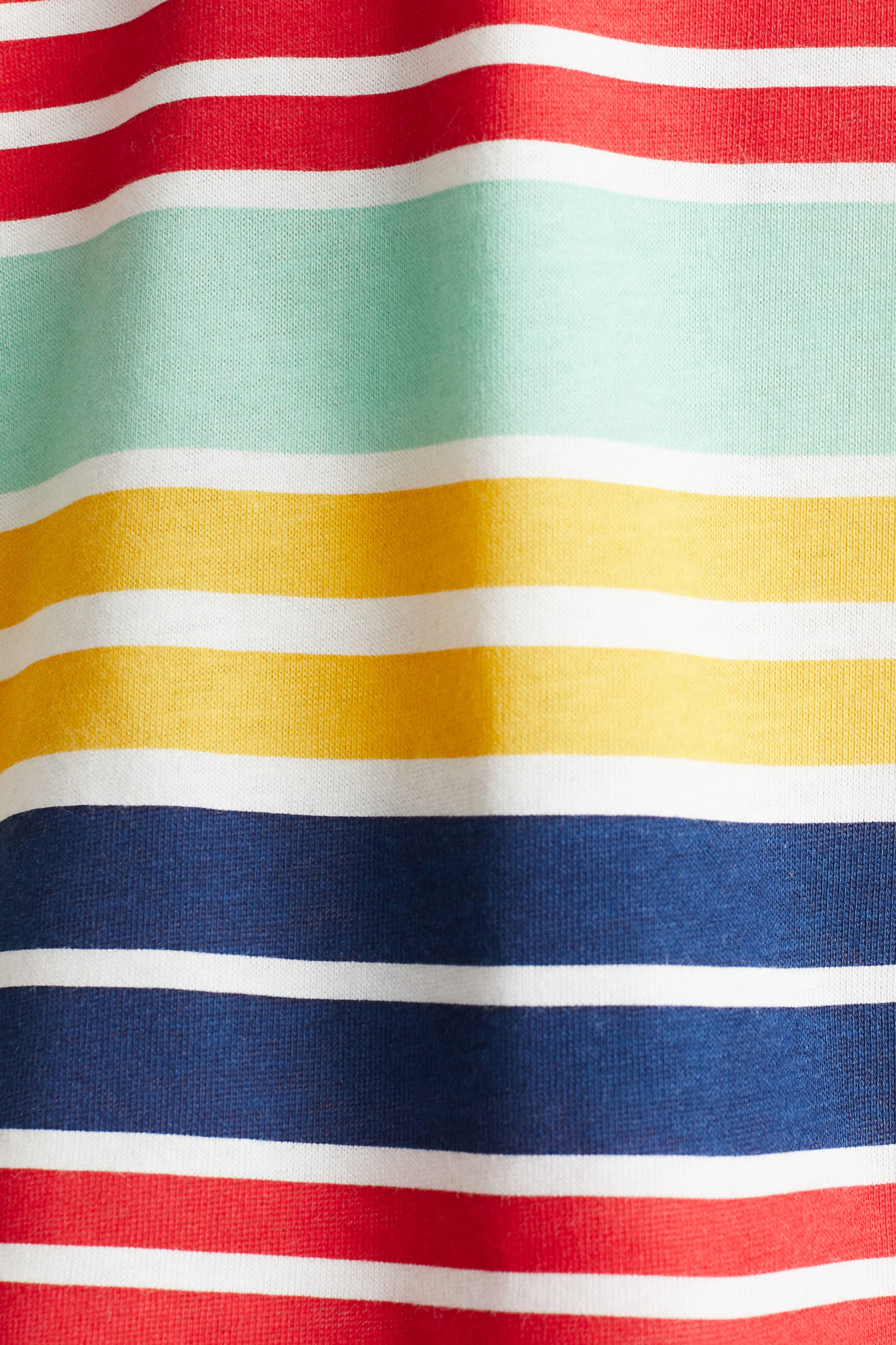 View larger image: Printed cotton T-shirt - Blue/Striped - Kids | H&M HK 2