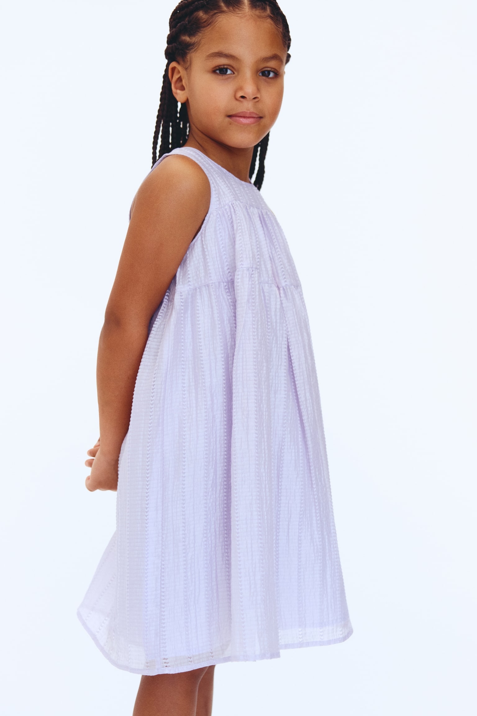 Vestido línea A - Lila/Rosa claro/Floreado/Beige claro/Lunares/Rosa palo/Floreado - 3