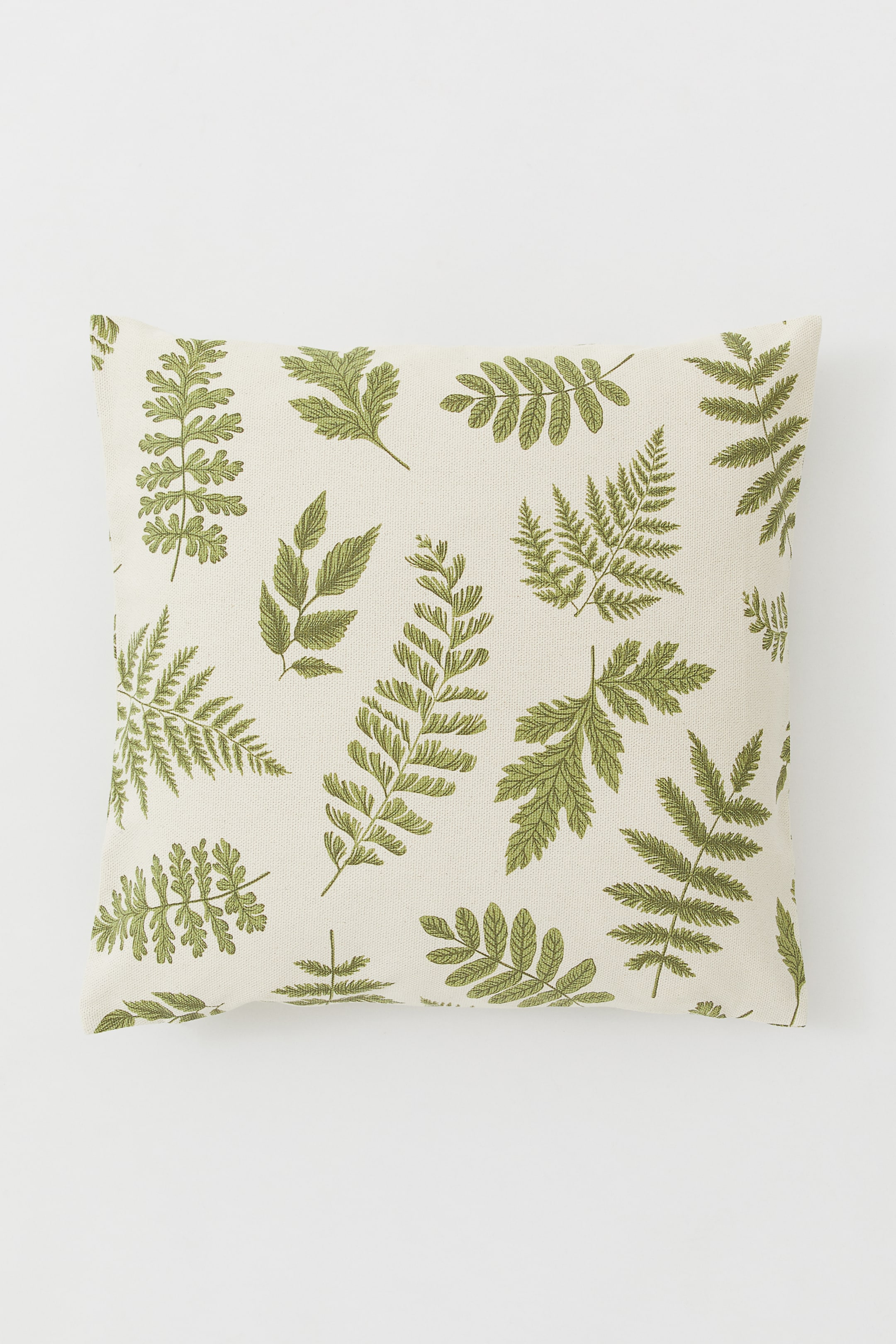 Zobacz większy obraz: Poszewka na poduszkę we wzory - Jasnobeżowy/Nadruk liści - HOME | H&M PL 1