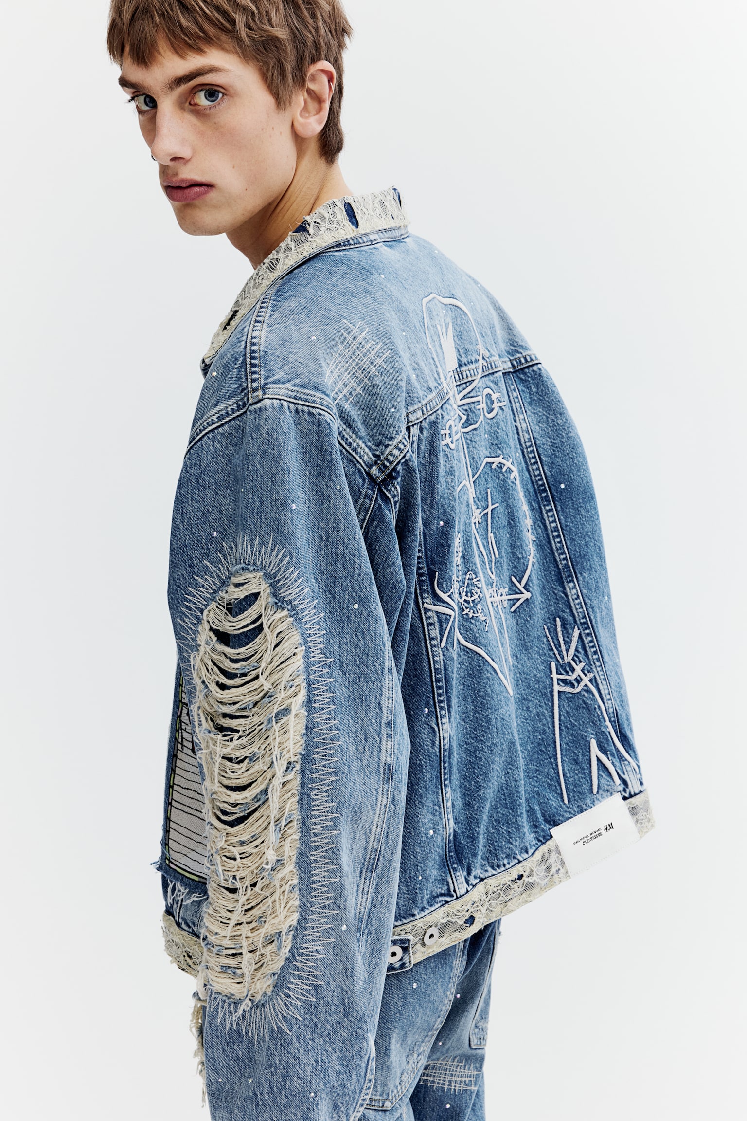 Regular Fit Denim jacket - Denim blue/Basquiat - 3