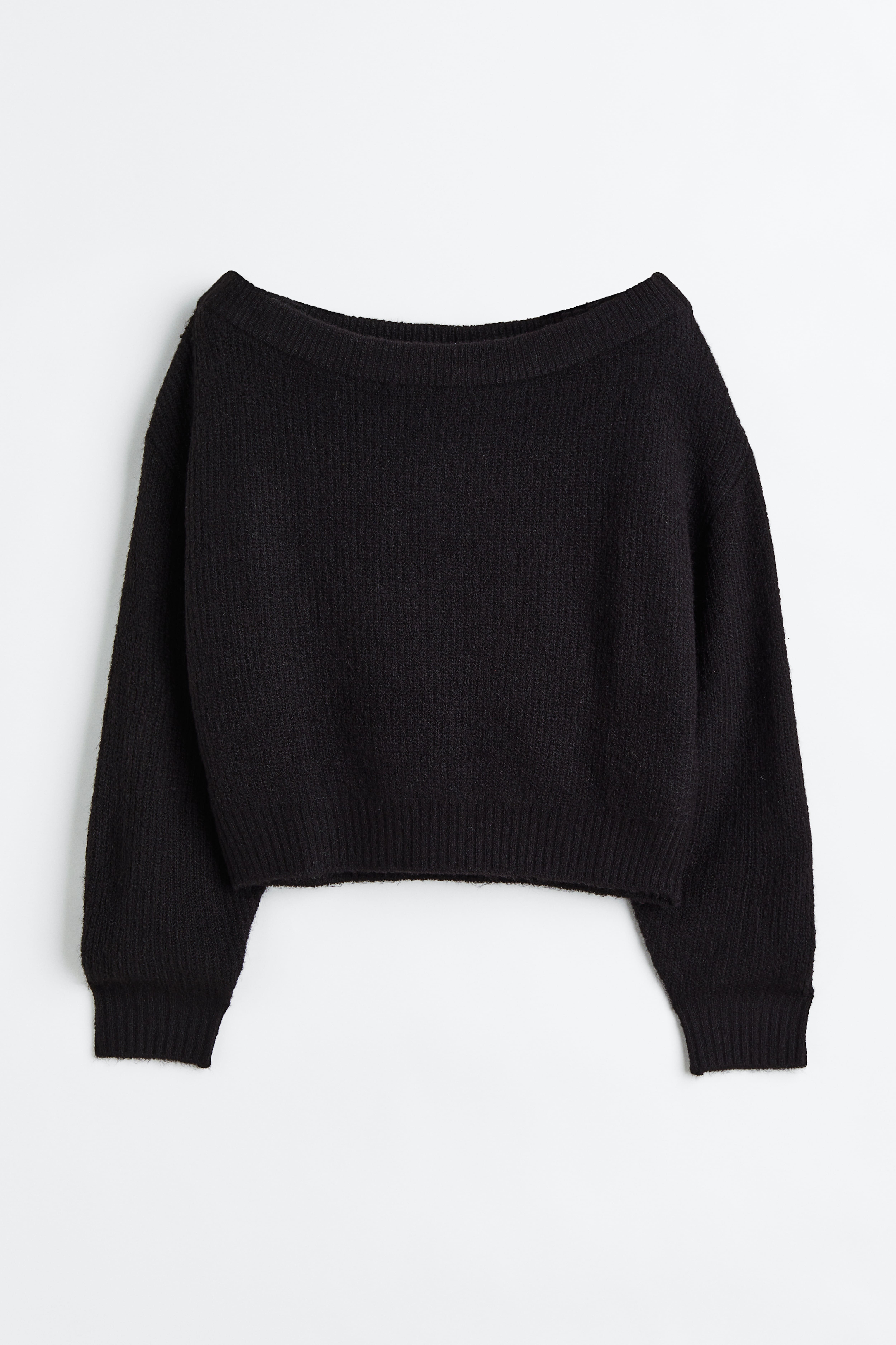 Black off the shoulder jumpers best sale