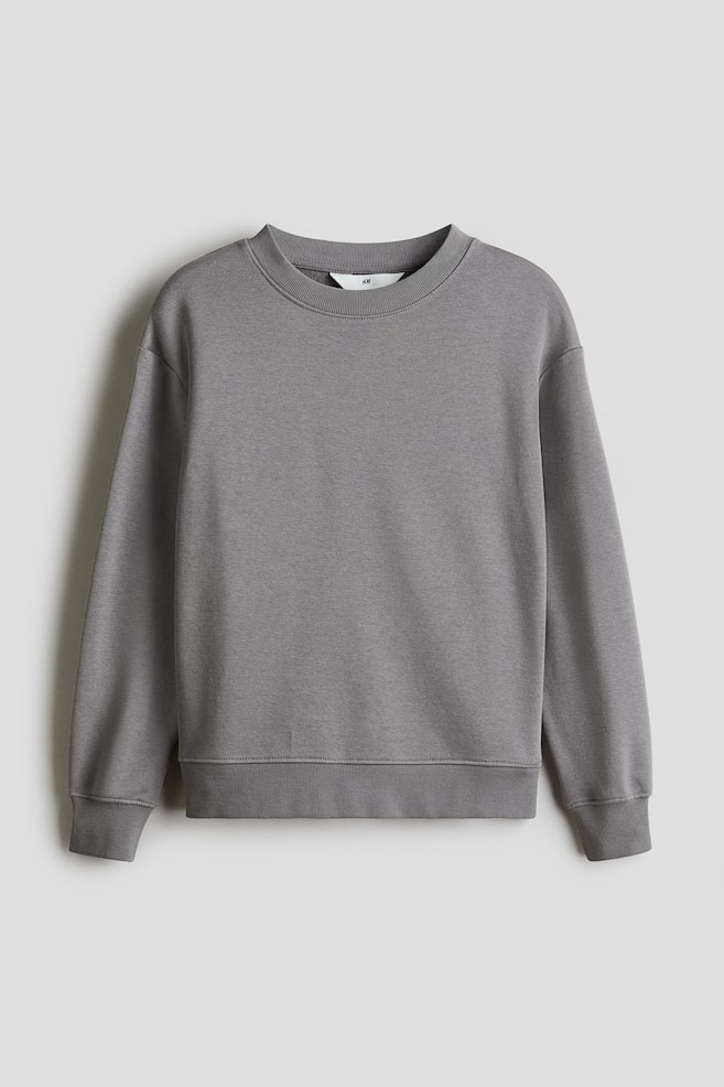 Sweatshirt - Grau/Mintgrün/Marineblau/Gestreift - 1