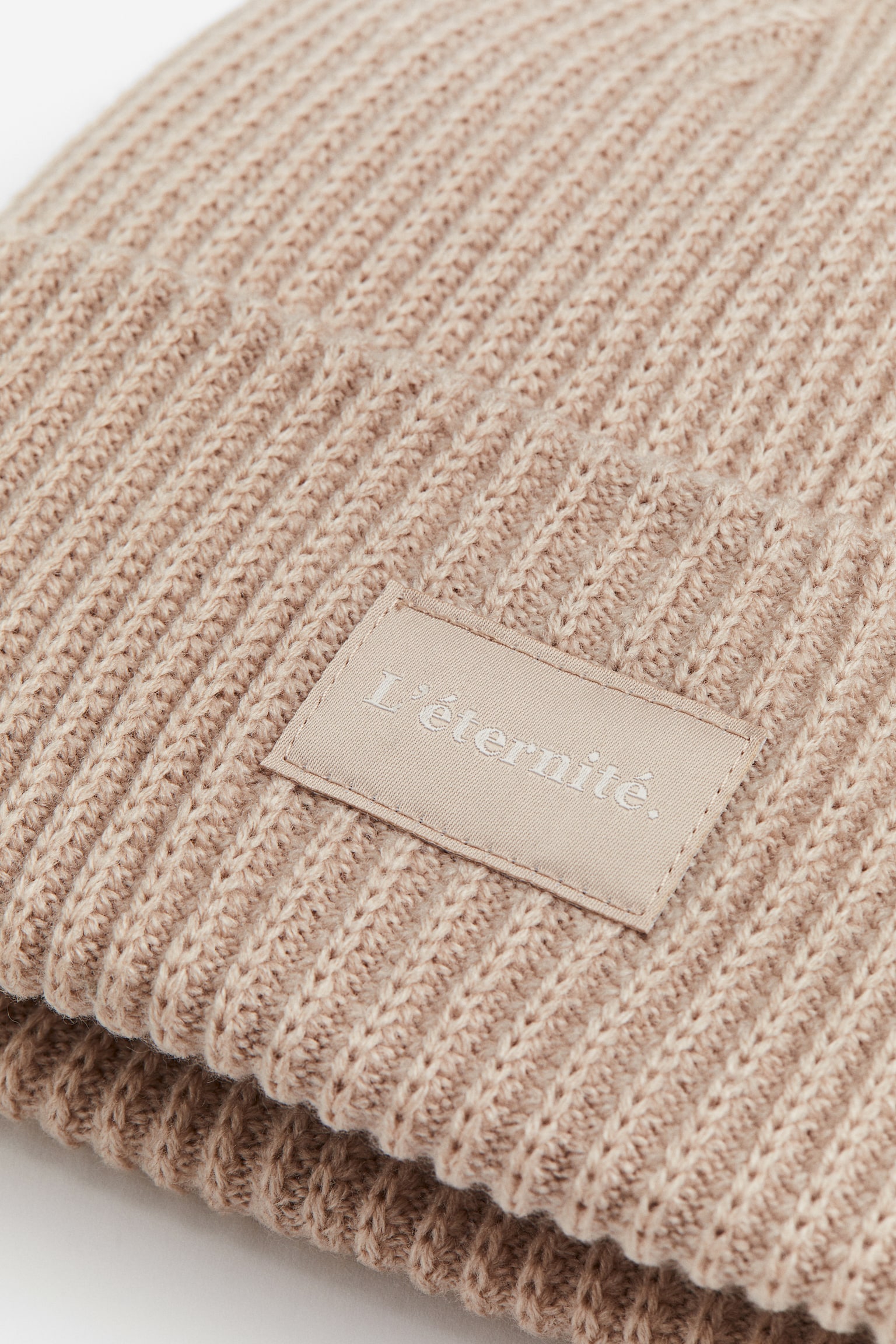 Knit Beanie - Beige/Better days/White/Black/Possibilité - 2