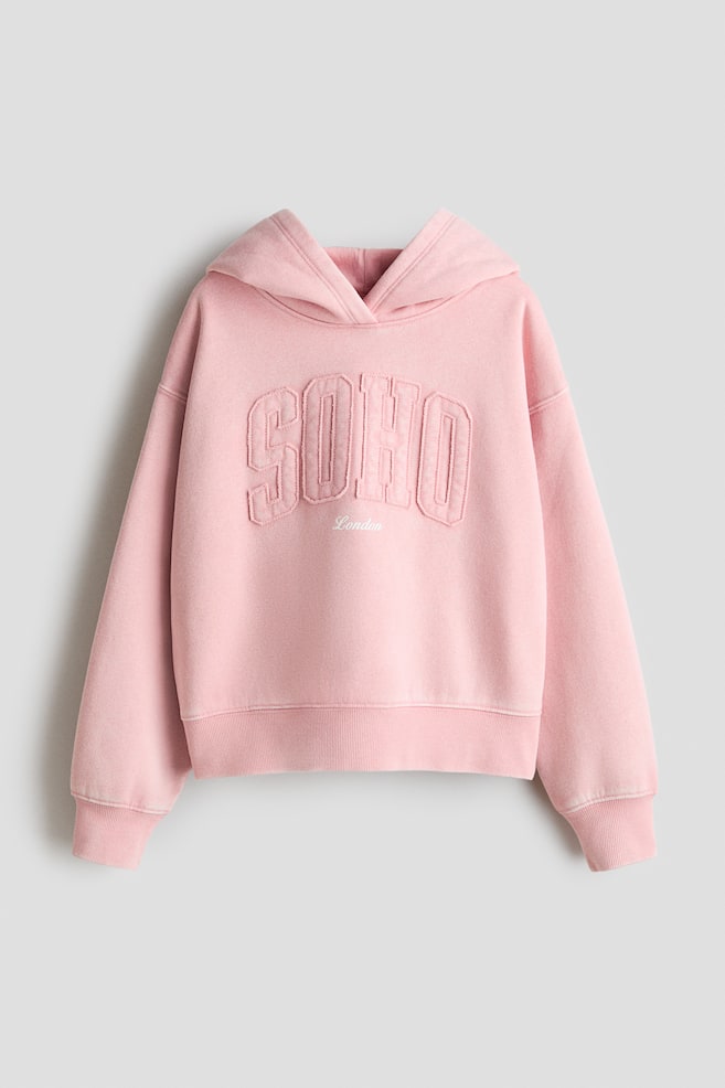 Hoodie with Motif - Pink/Soho/Light pink/Paris/Navy blue/Puppy - 1