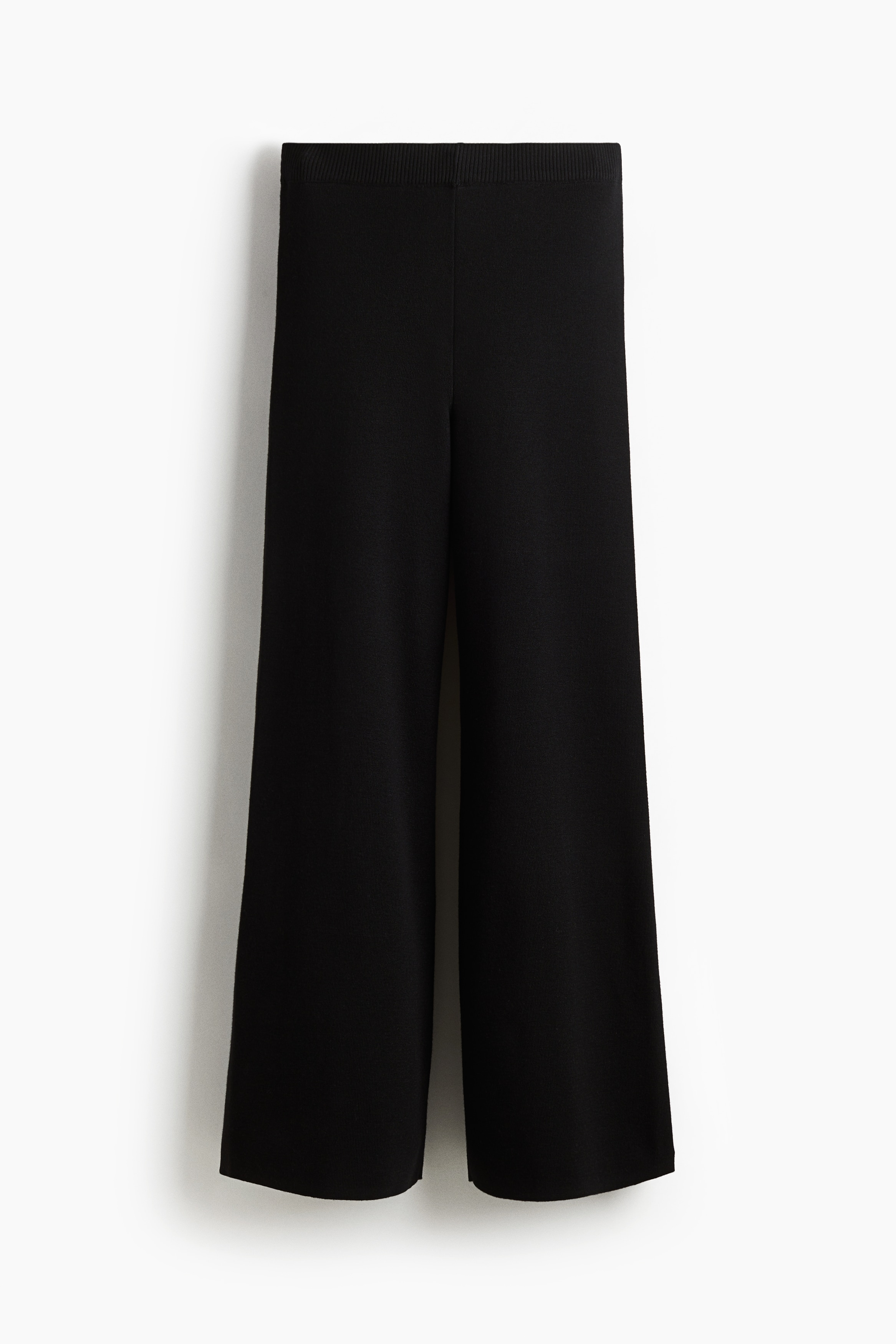 Fine Knit Pants - Black/Light beige marle/Grey marle