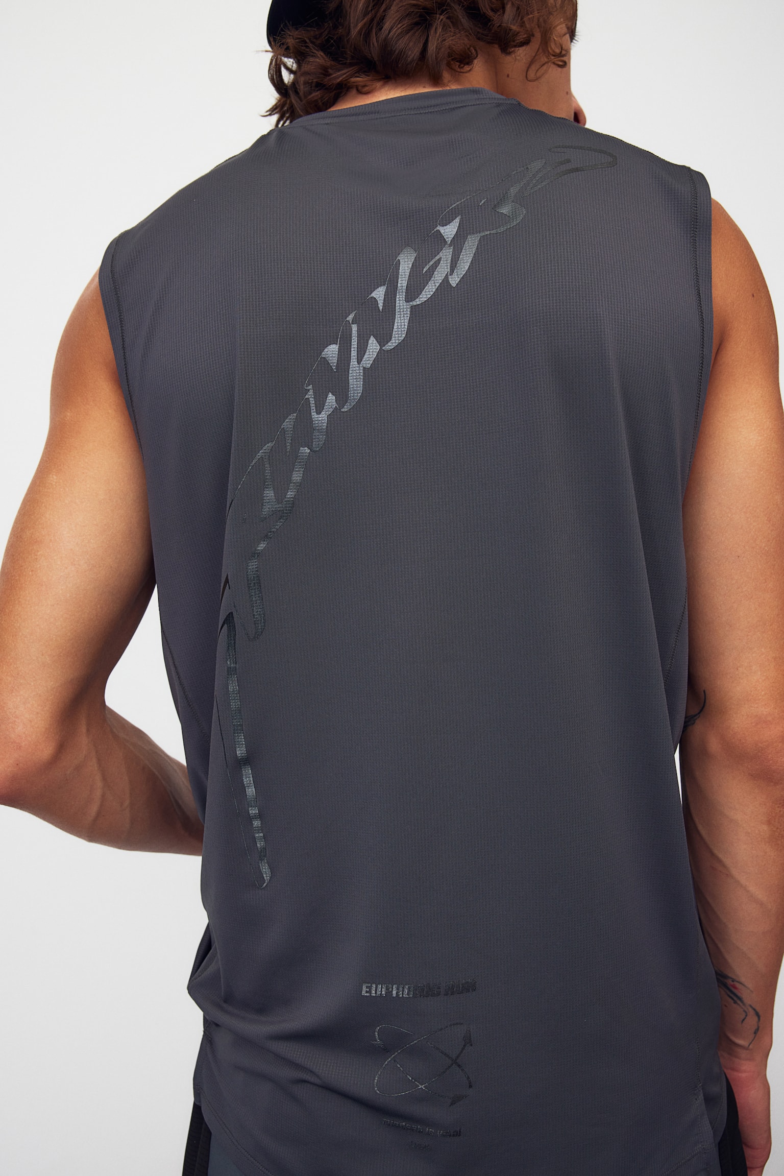 Regular Fit Running Tank In DryMove™ - Dark grey/Runner/Black/Tie dye/Black/Euphoric Run - 3