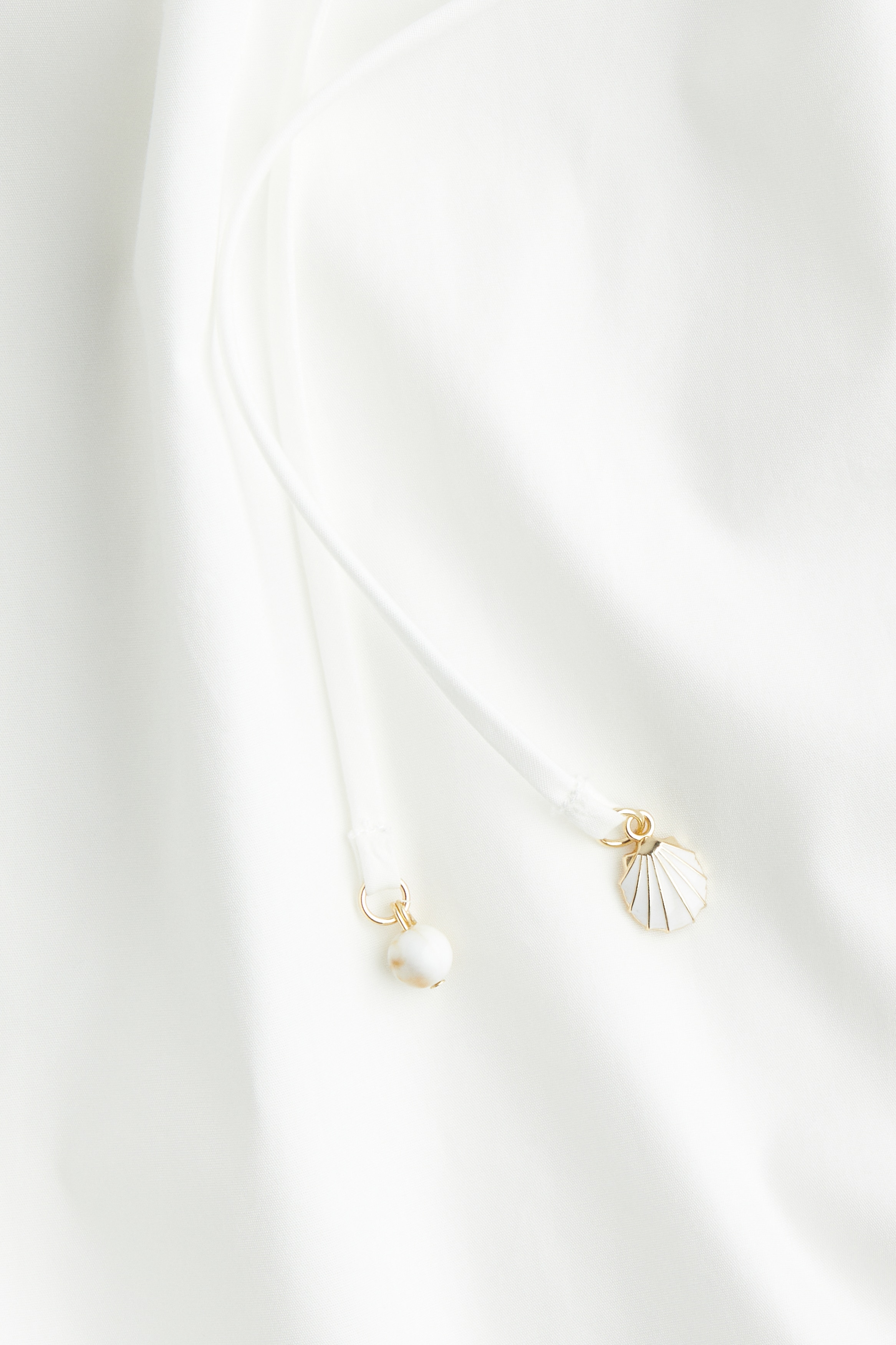 Drawstring-neck dress