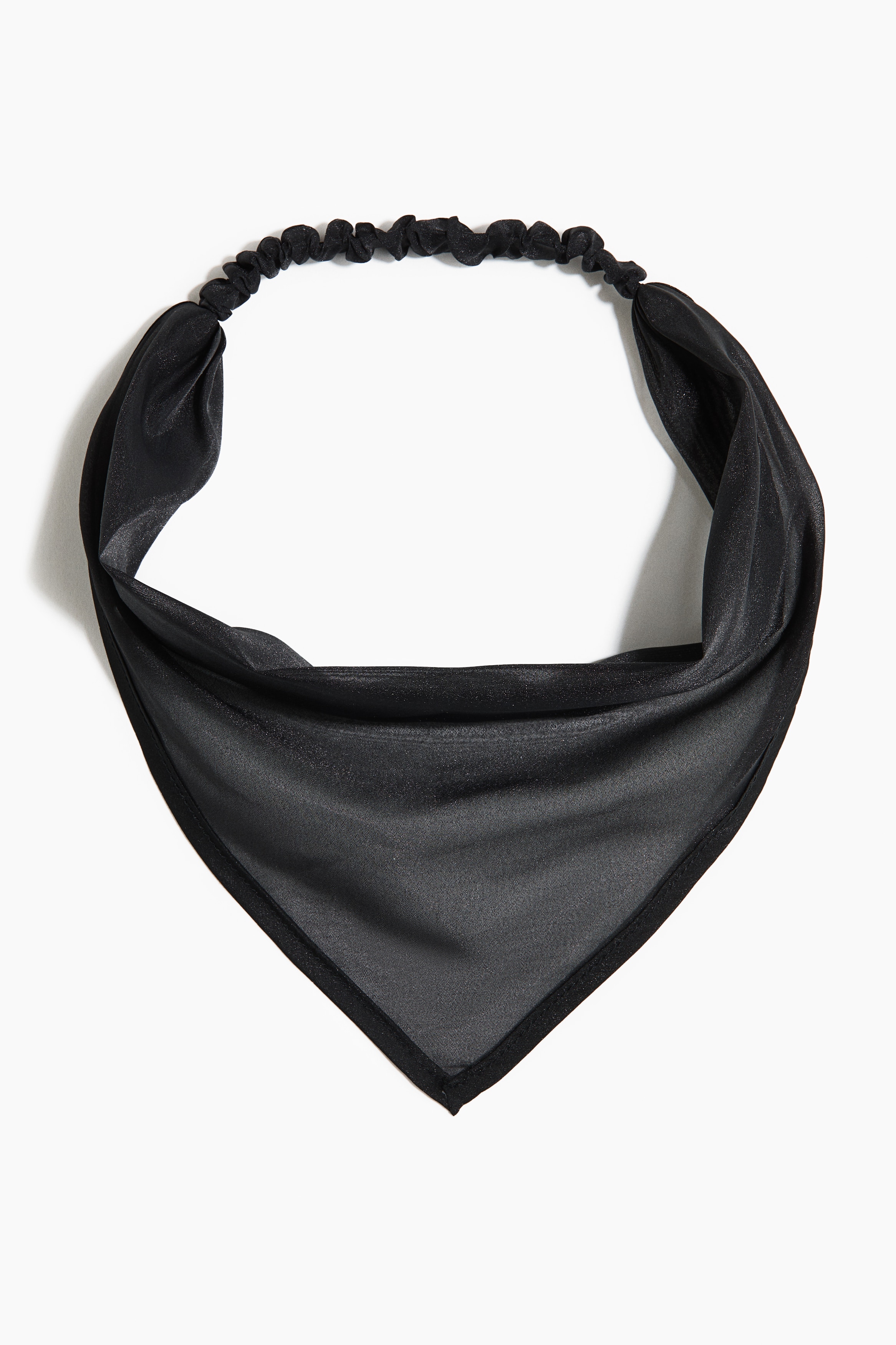 Prześwitująca chustka na głowę - Czarny