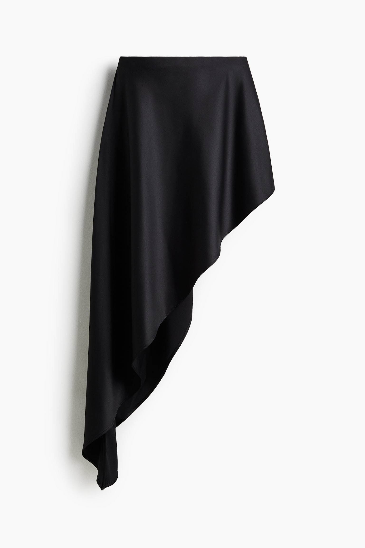 Satin bandeau top - ブラック