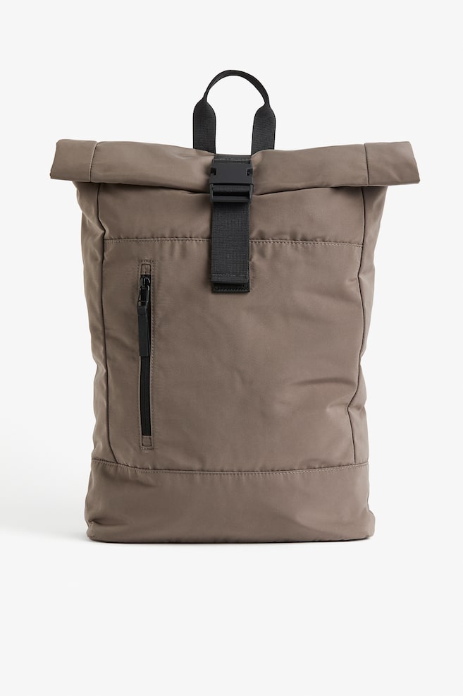 Water-repellent sports backpack - Dark beige/Black - 1