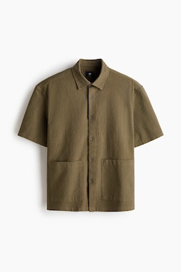 Skjorta i linmix Relaxed Fit
