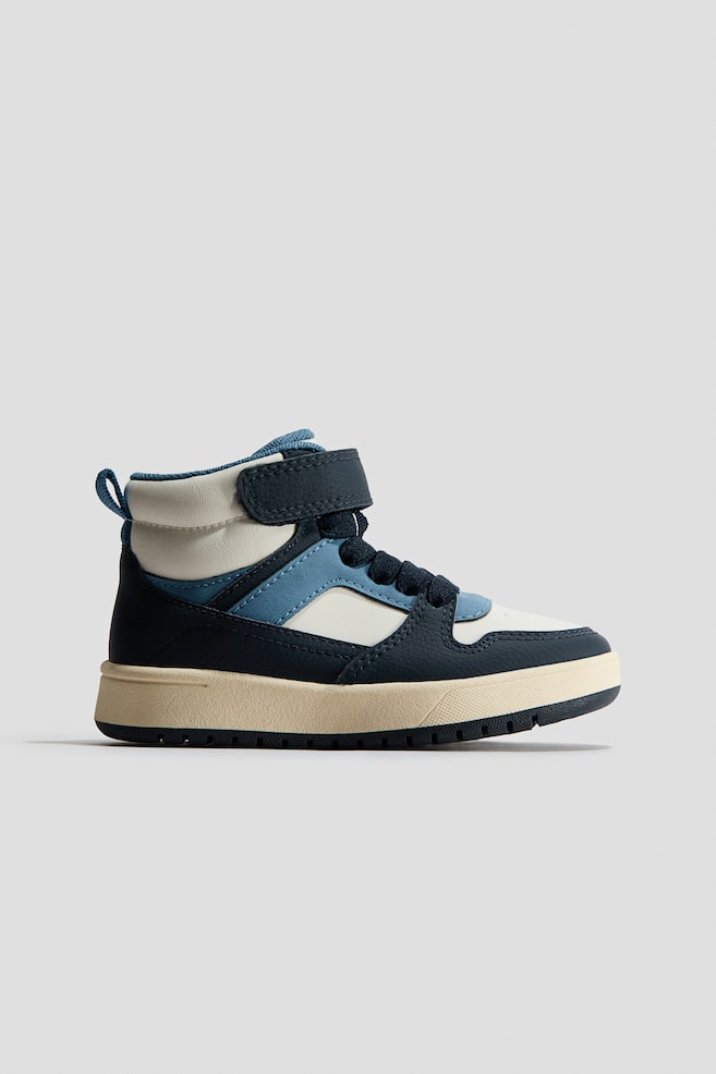 Sneakers montantes - Bleu marine/blanc/Noir/gris foncé - 1