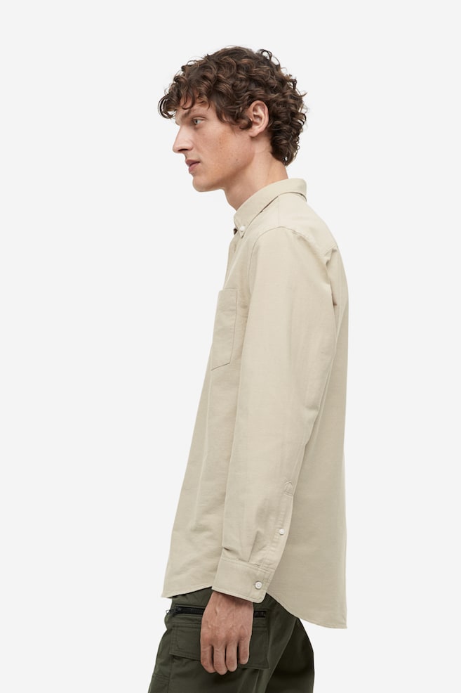 Oxfordskjorte Regular Fit - Beige/Hvid/Lyseblå/Kakigrøn/dc/dc - 7