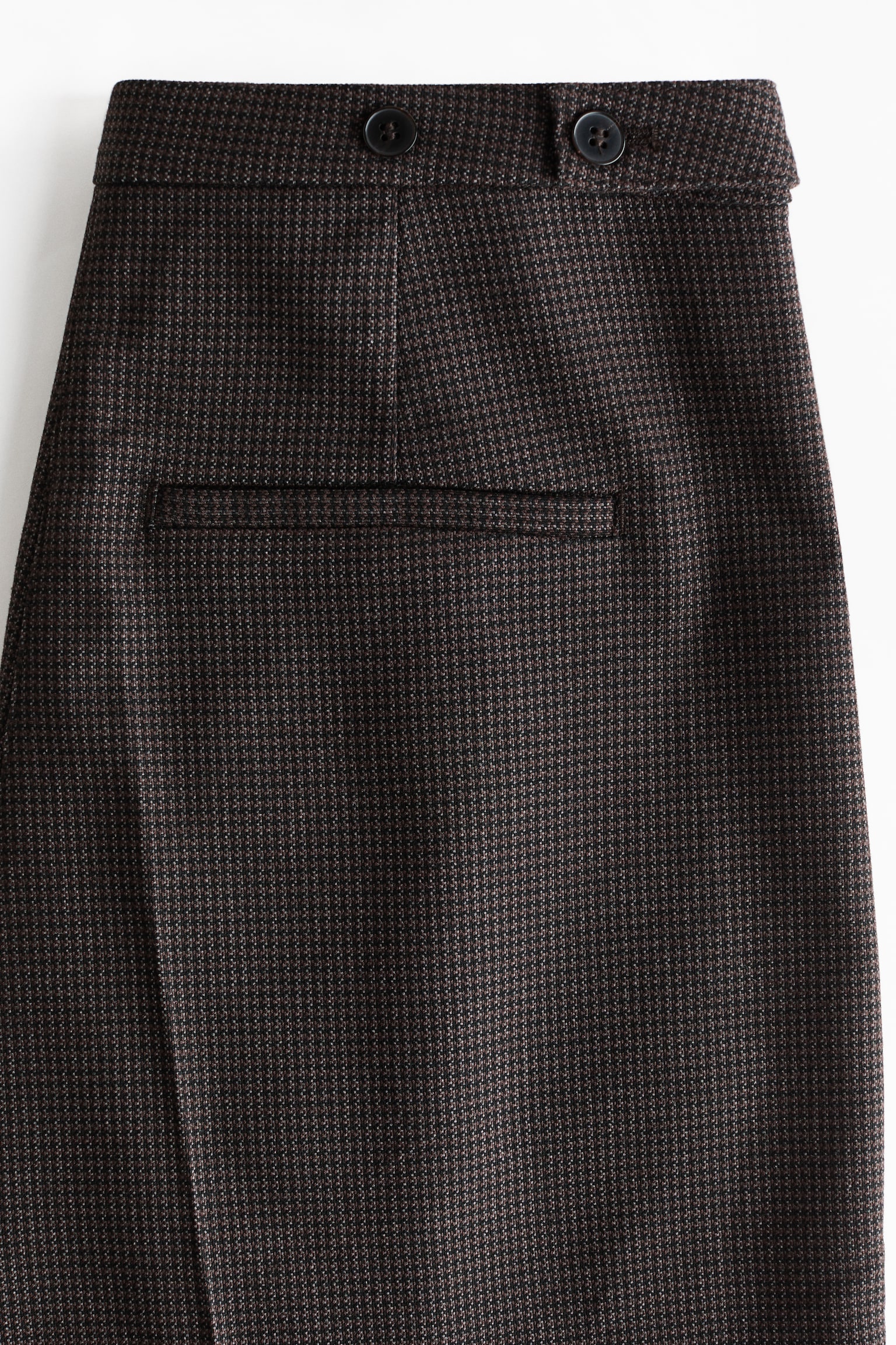 Женские брюки H&M Twill Dress Pants, цвет: Коричневый / Гусиная лапка — фото 7
