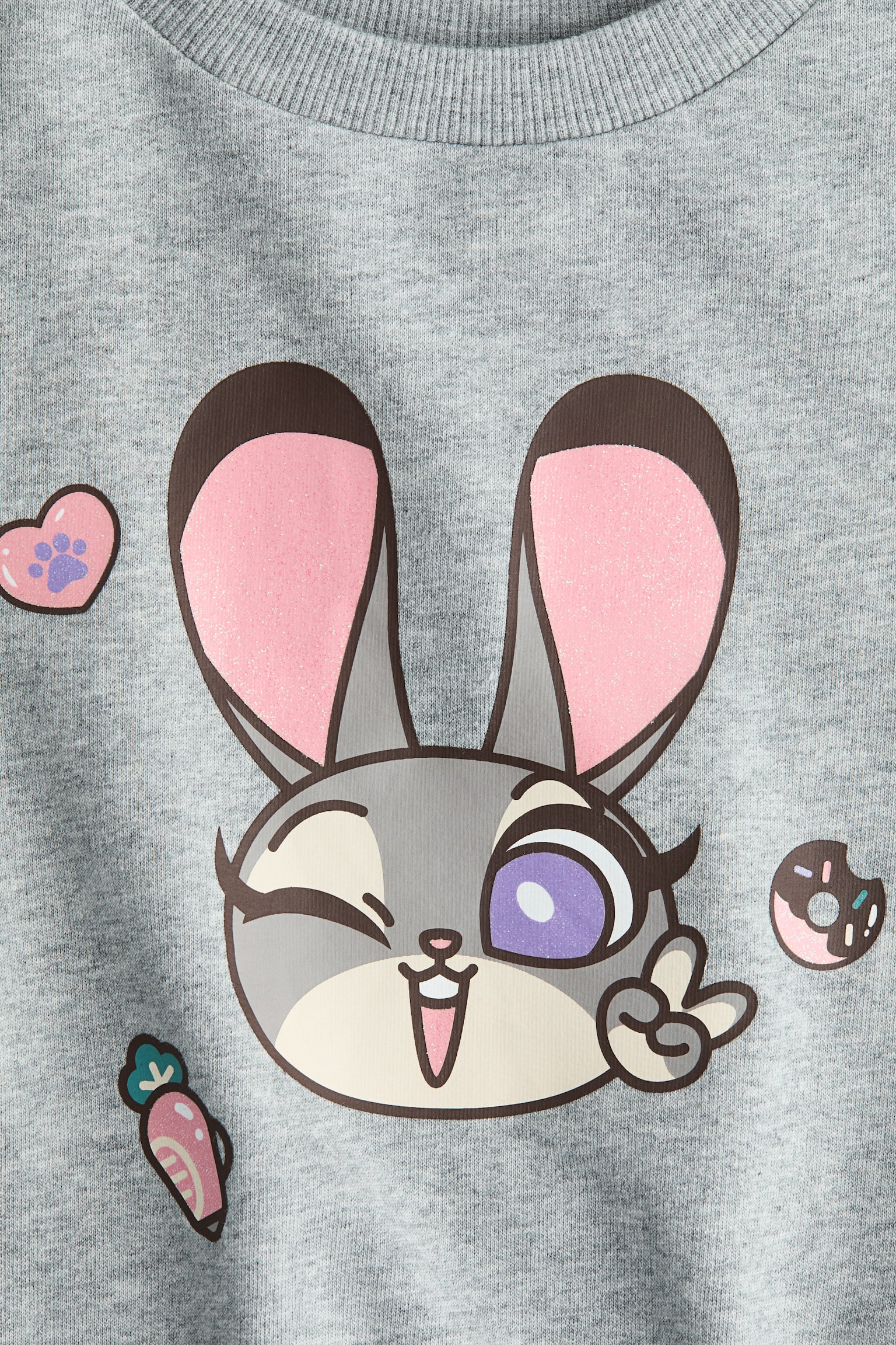 プリントデザインスウェットシャツ - ライトグレー／ズートピア/ライトブルー／ズートピア/ホワイト／ズートピア - 4