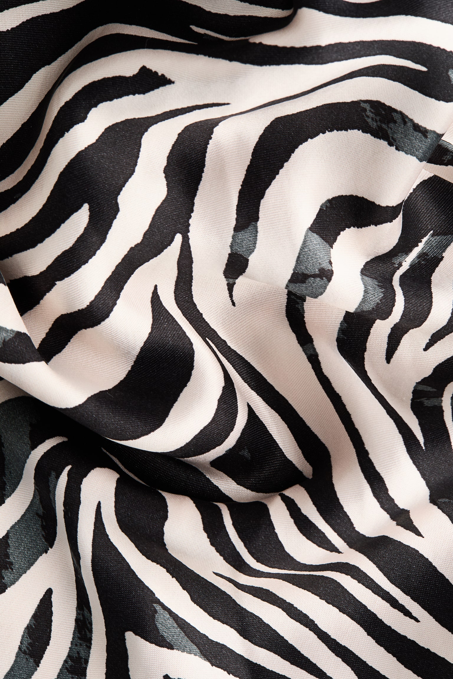 Satenska haljina na bretele - White/Zebra print/Bež/leopard dezen - 5