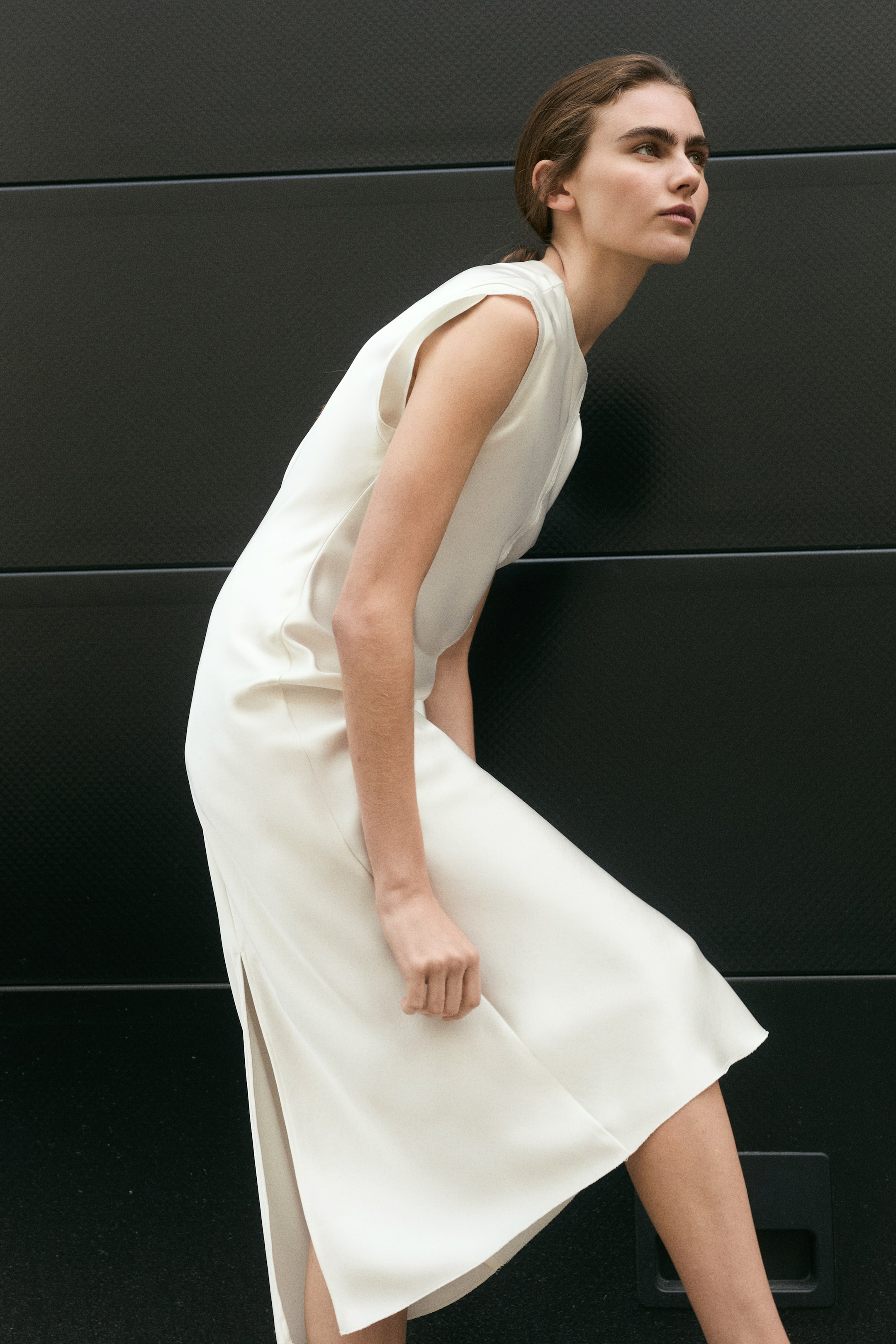 Satin Midi Dress