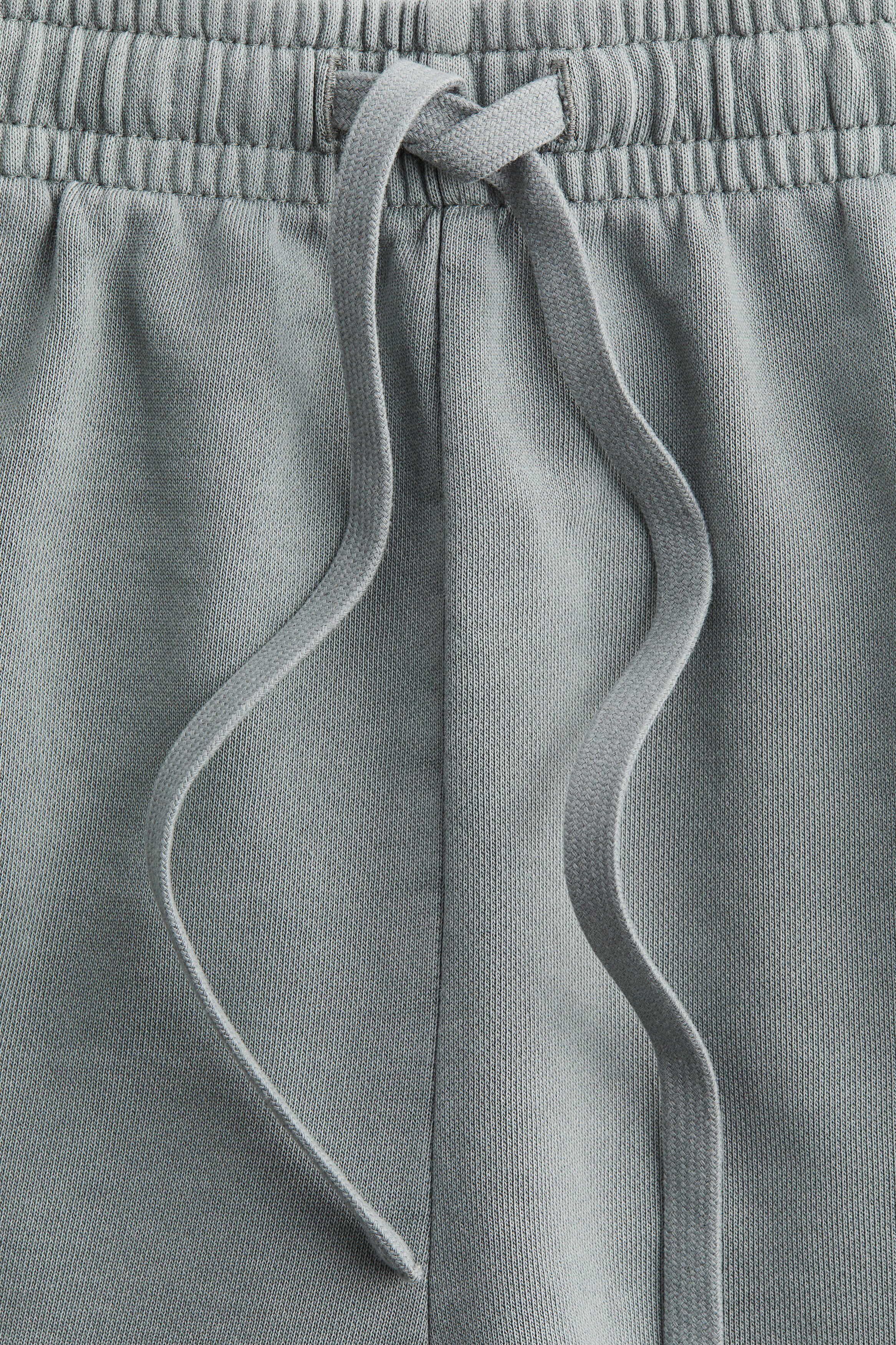 Washed cotton sweatshorts