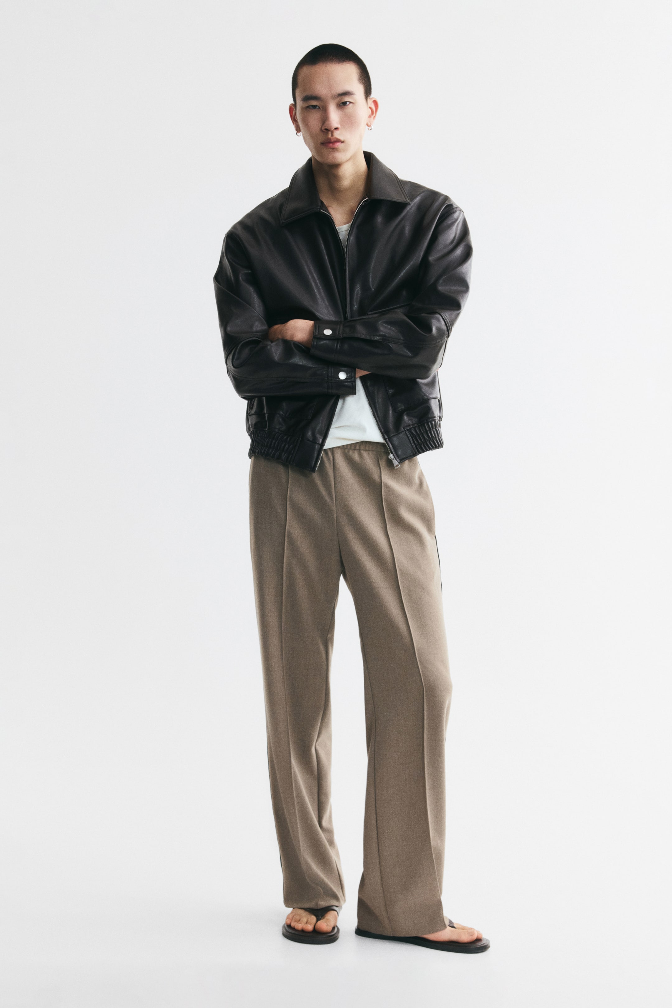 Мужские куртки H&M Coated Blouson Jacket — фото 4