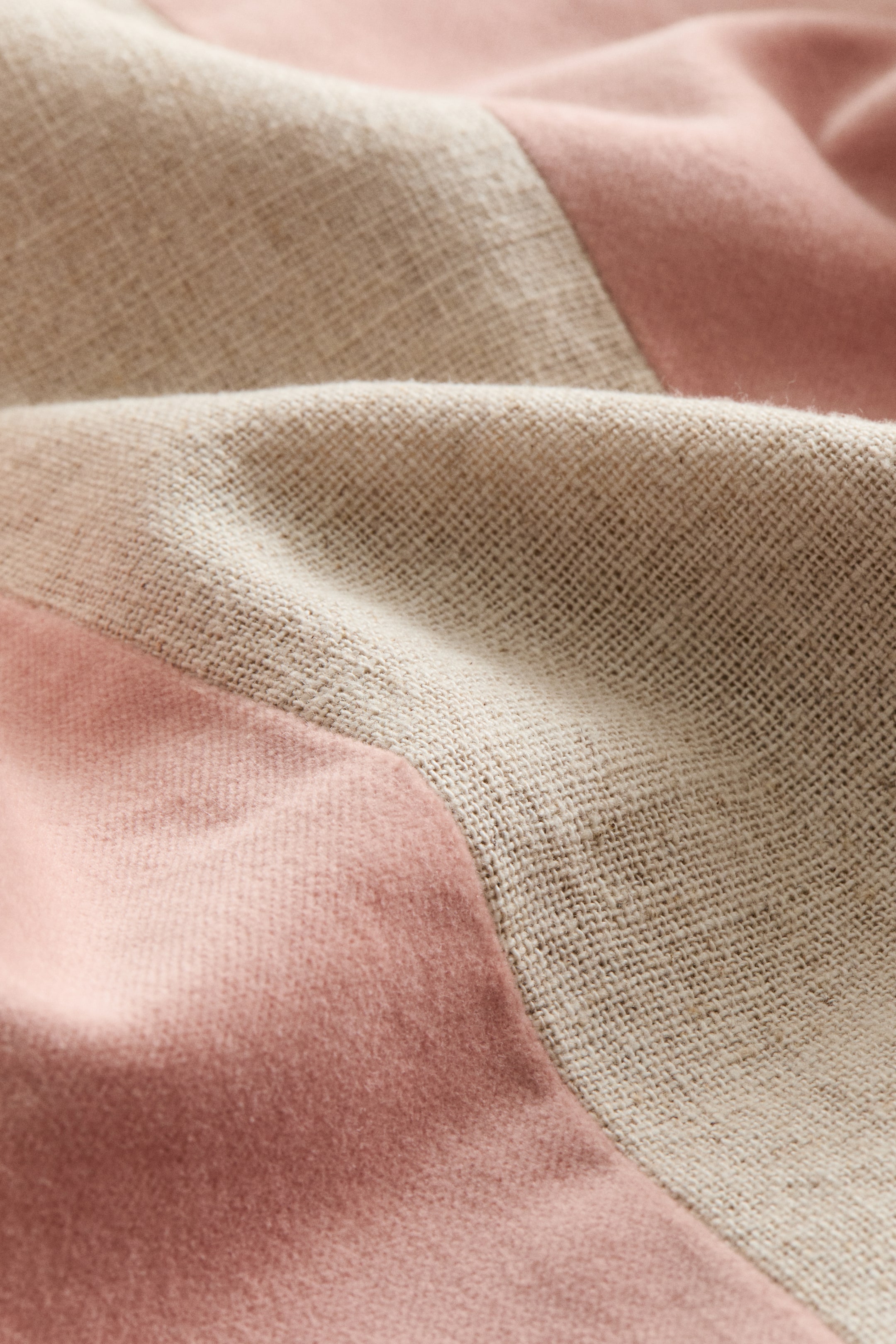 Housse de coussin en lin mélangé