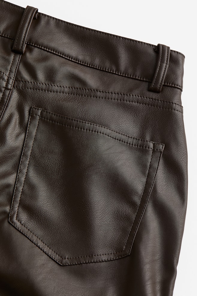 Coated trousers - Dark brown/Black - 4
