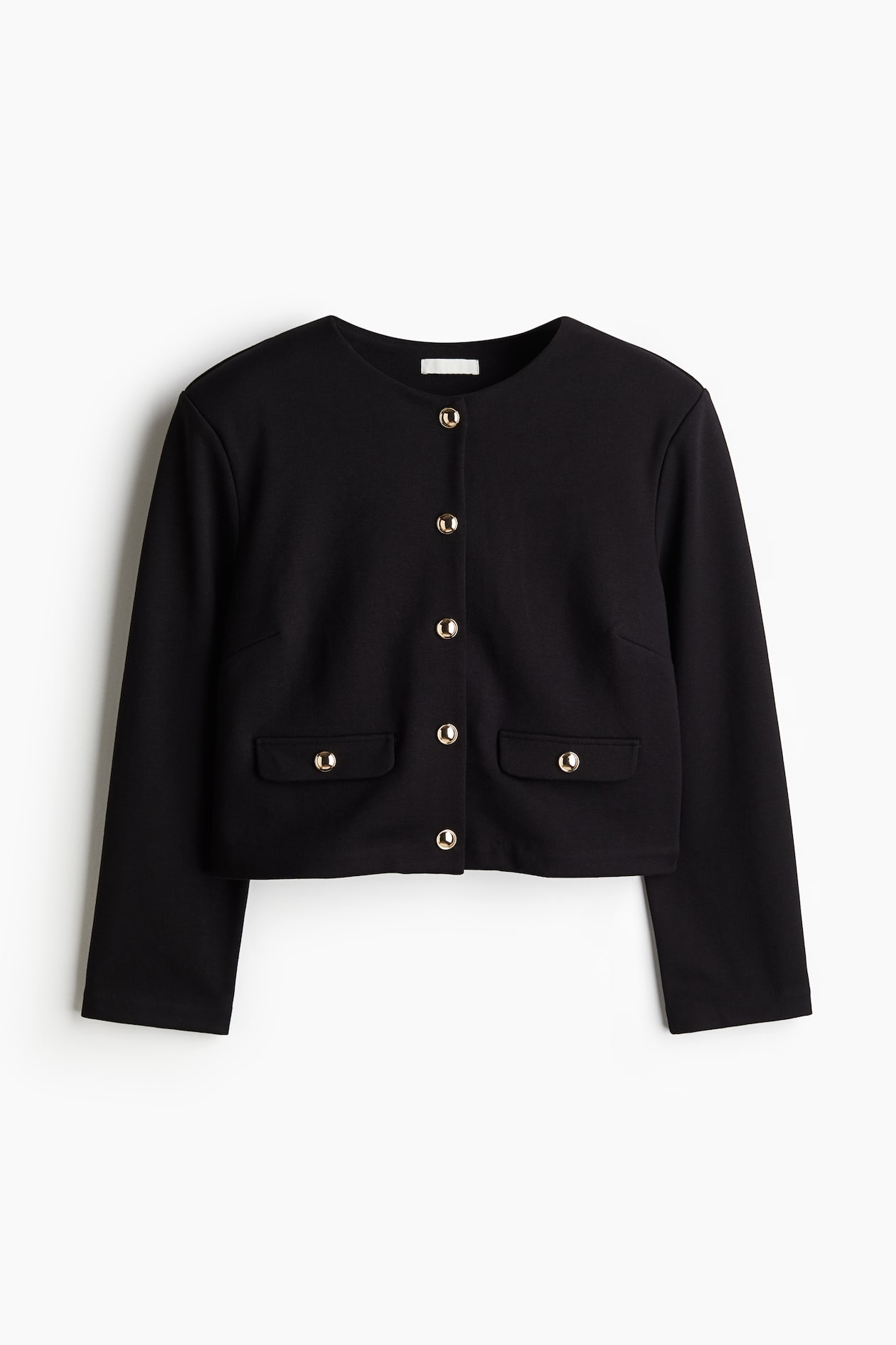 Shoulder-pad cardigan Black Ladies H&M IN