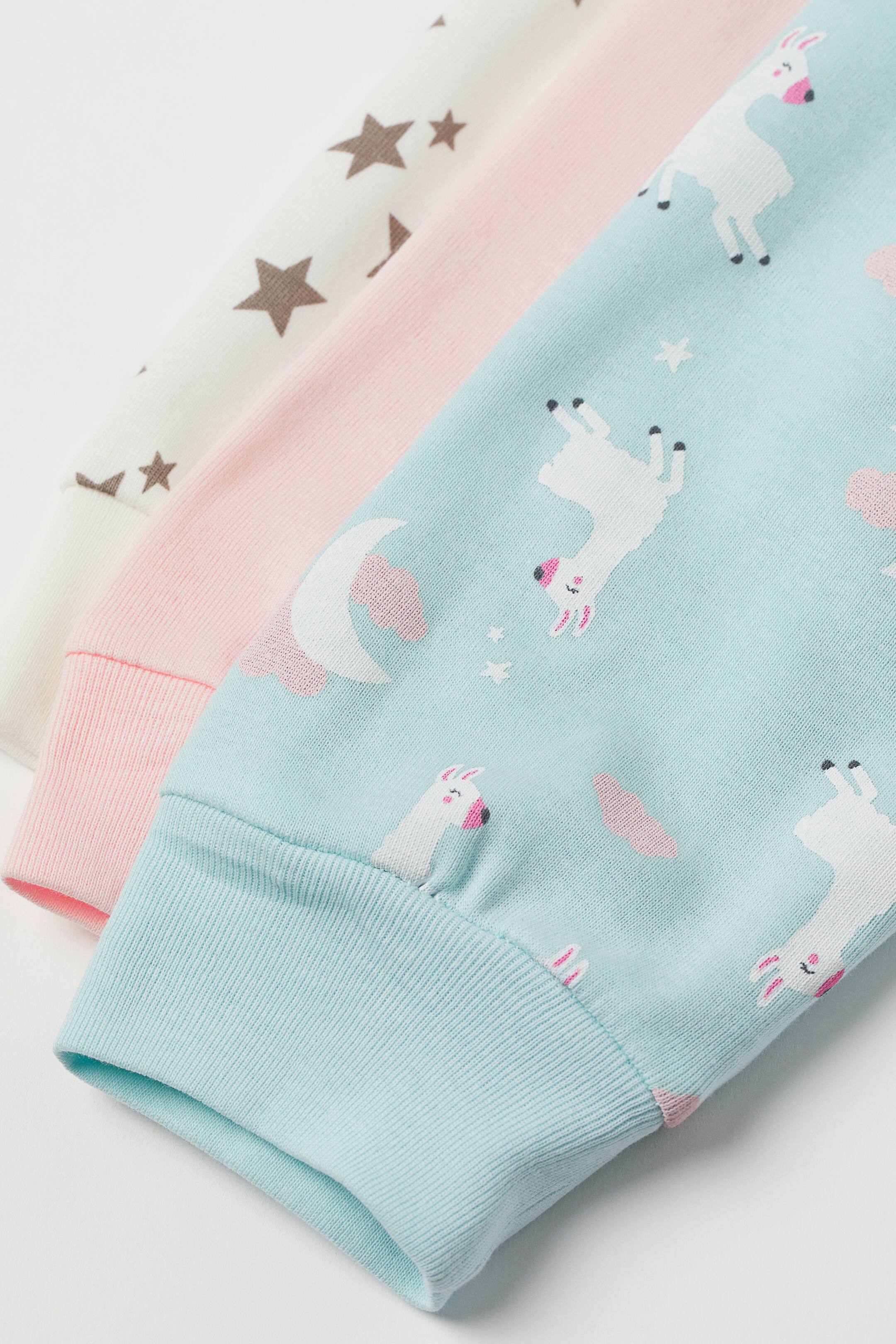 View larger image: 3-pack jersey pyjamas - Light turquoise/Llamas - Kids | H&M IN 2