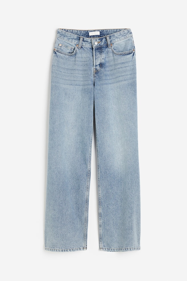 Wide Regular Jeans - Blu denim chiaro/Blu denim medio/Blu denim/Blu denim - 1