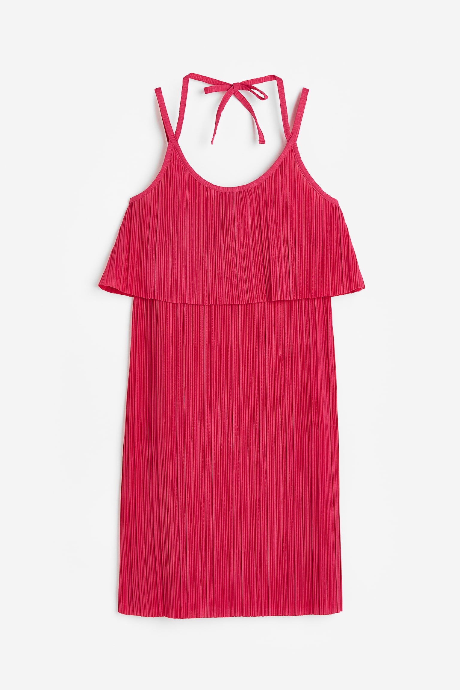 MAMA Pleated nursing dress - Cerise - 1