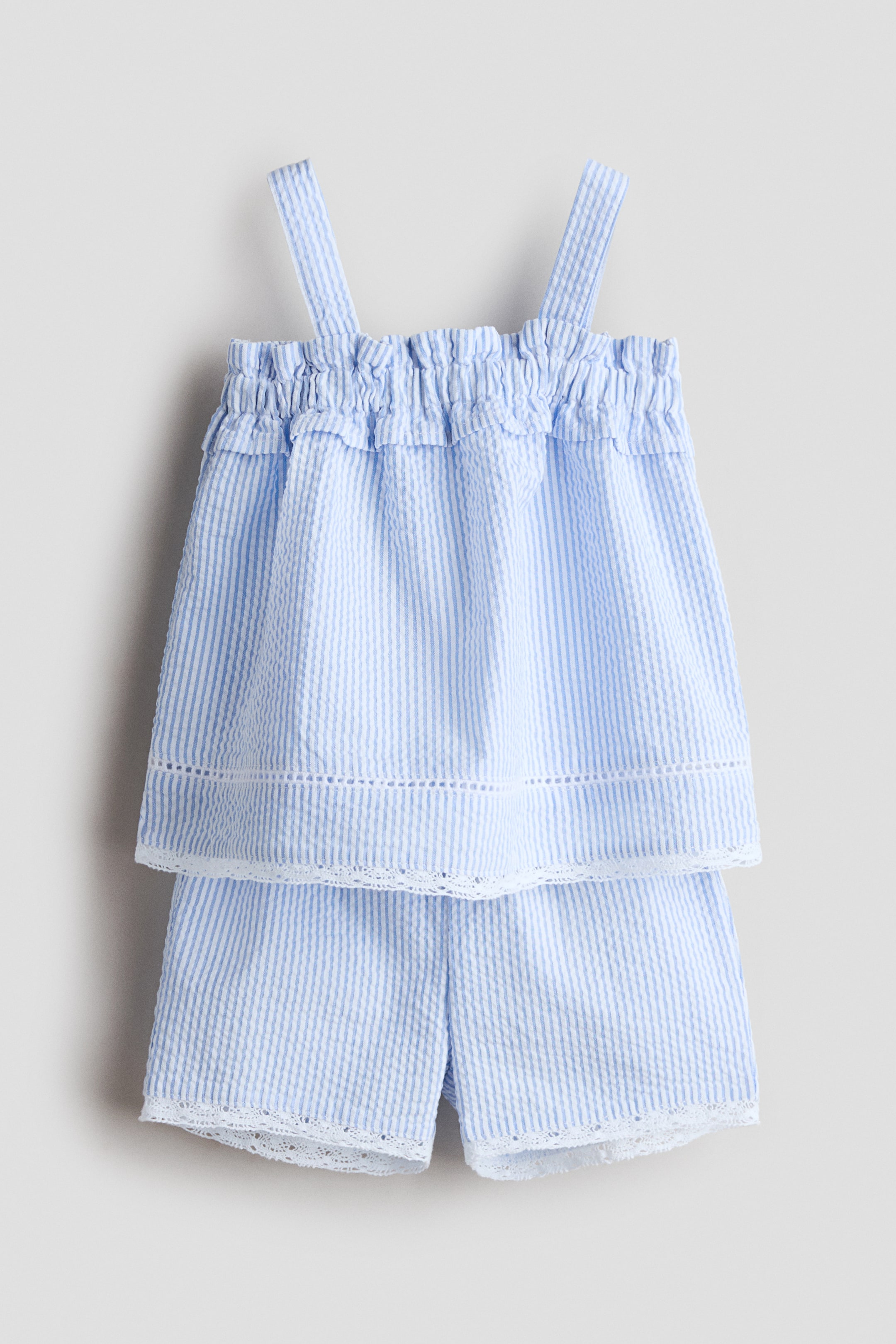 2-Piece Cotton Seersucker Set