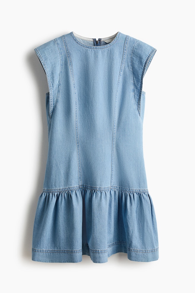 Denim dress - Light denim blue - 1