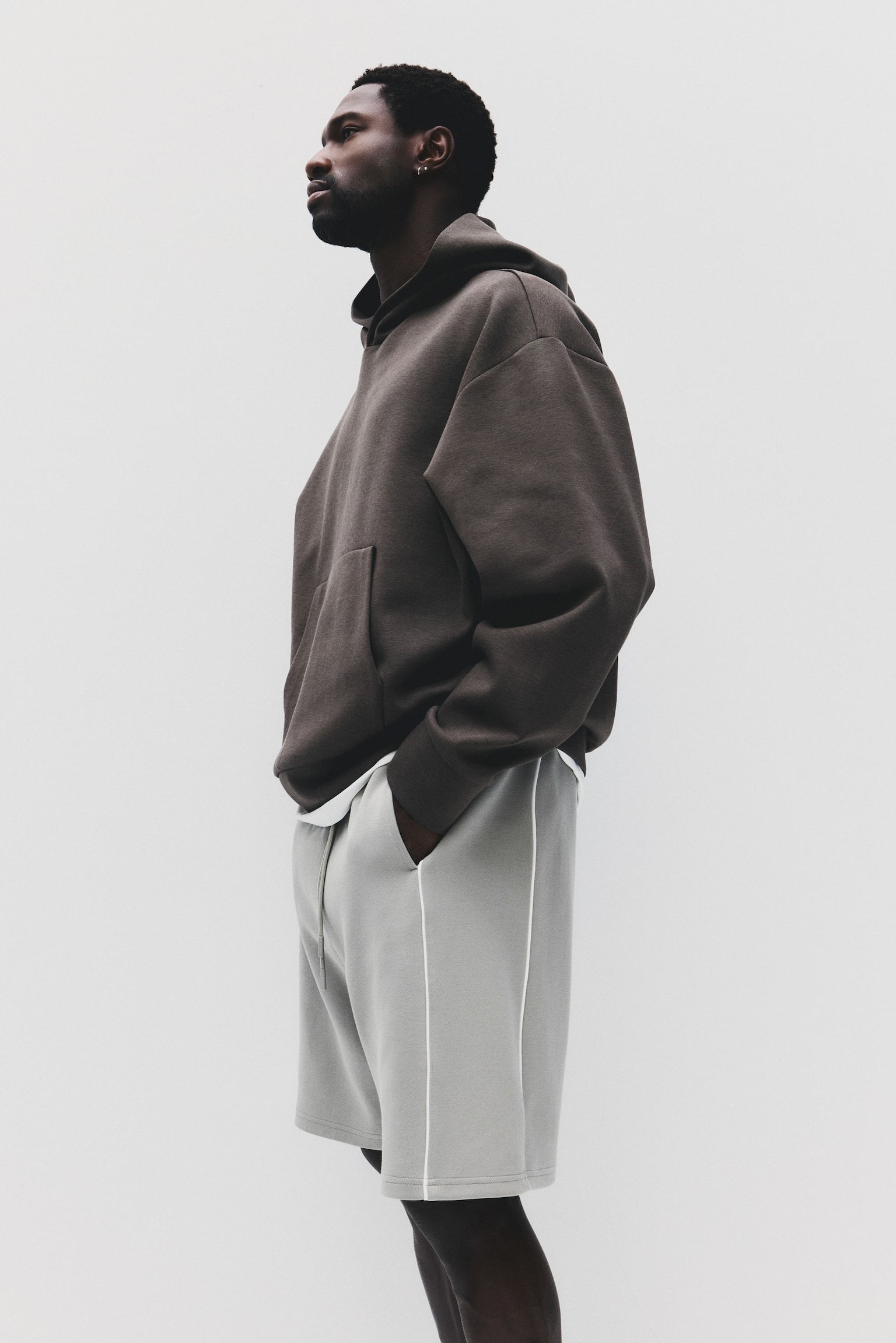 Спортивні шорти Loose Fit DryMove™ - Бежевий/Чорний/Light grey marl - 4