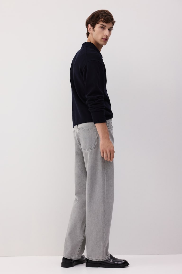 Loose Jeans Denim grey Men H&M IN