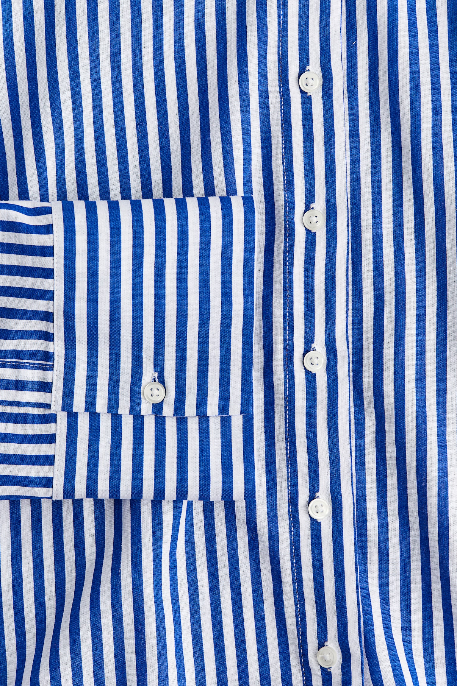 Linen Blend Shirt - Bright blue/Stripe/Blue/White/Red stripe/Light beige/Stripe/Greige/Light beige - 5