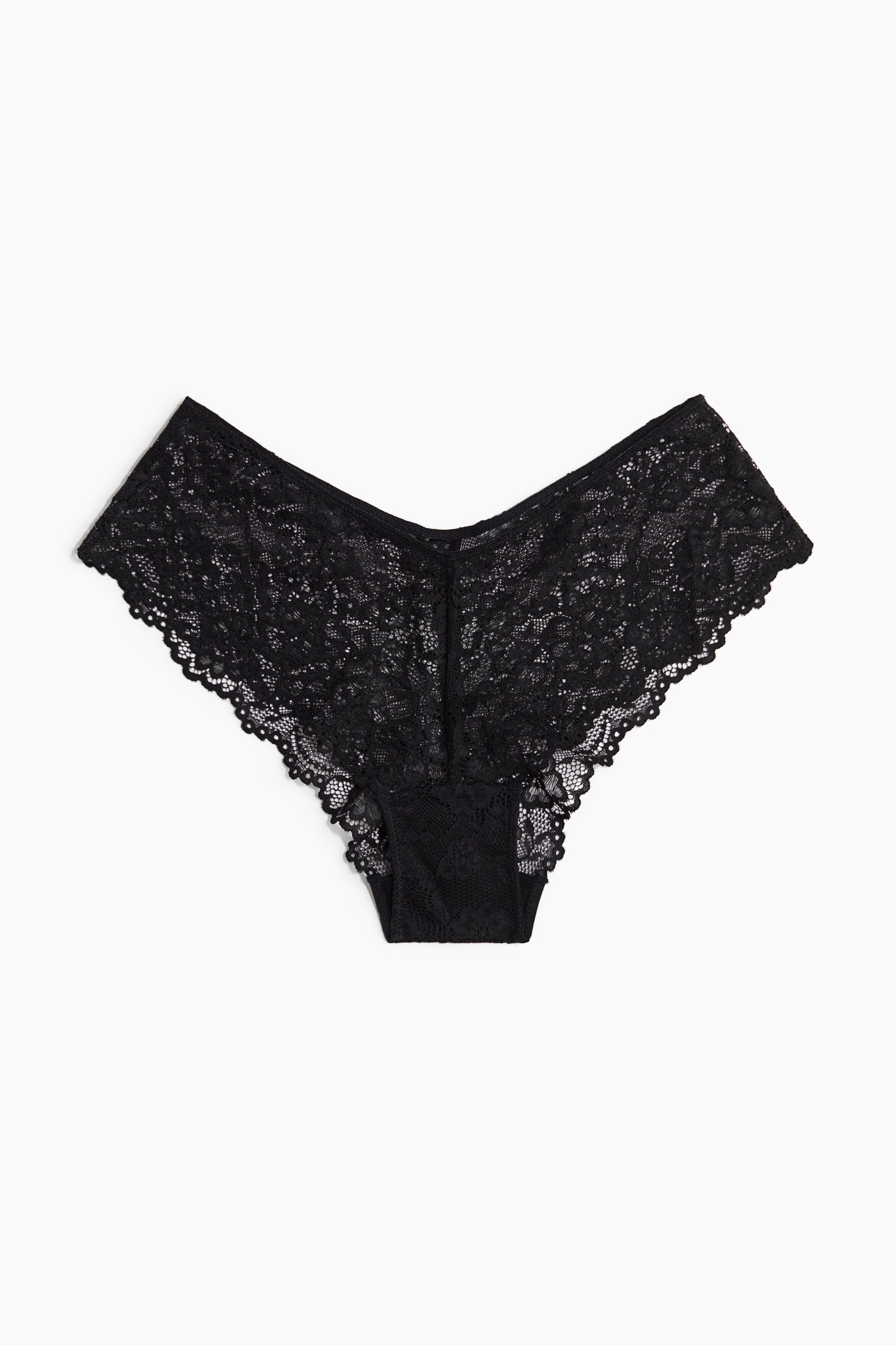 Женские трусы-хипстеры H&M Lace, 5 шт, цвет: Чёрный — фото 1