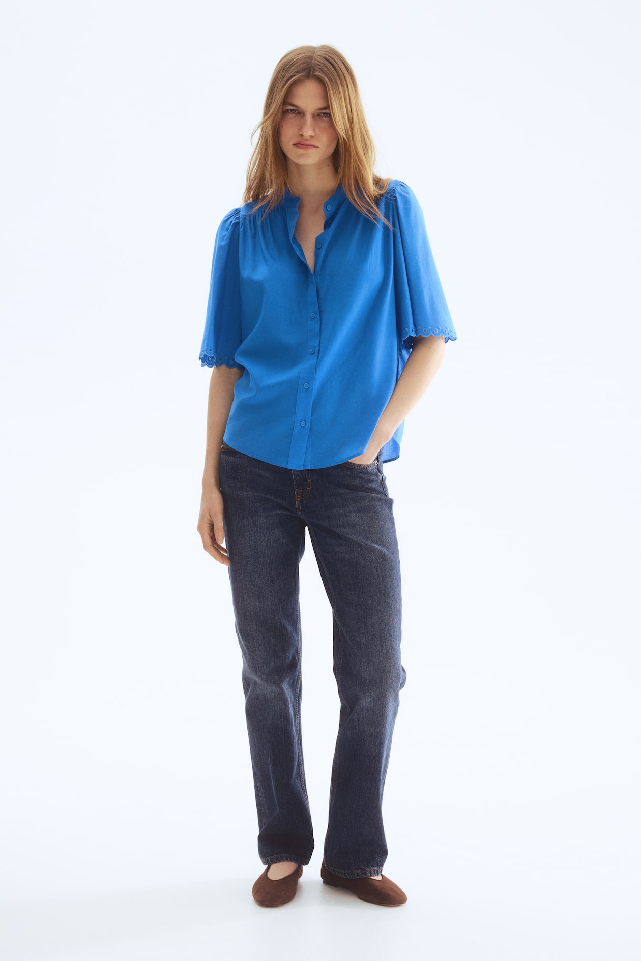 Cotton-Blend Blouse - image 2