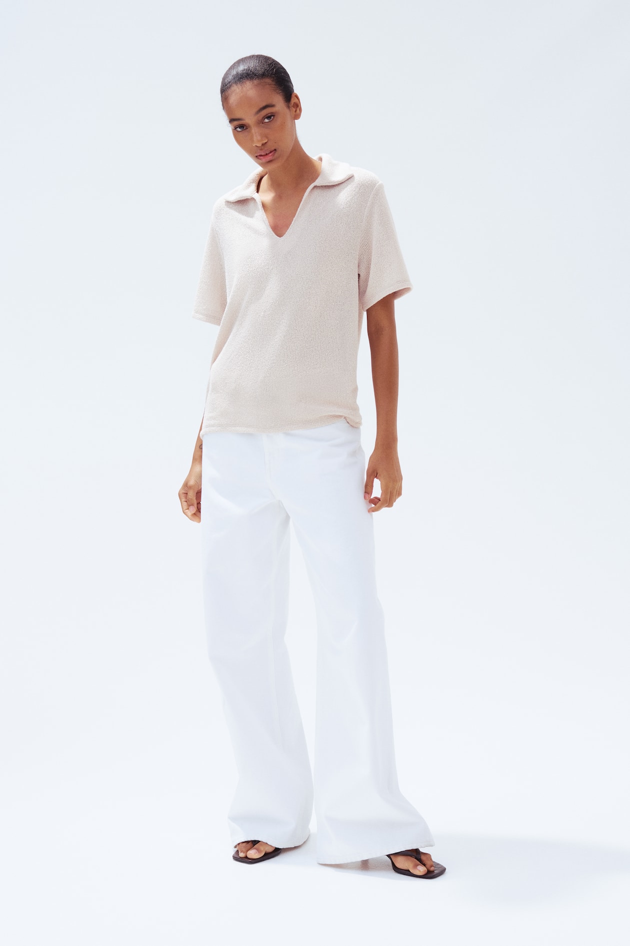 Knit Top with Collar