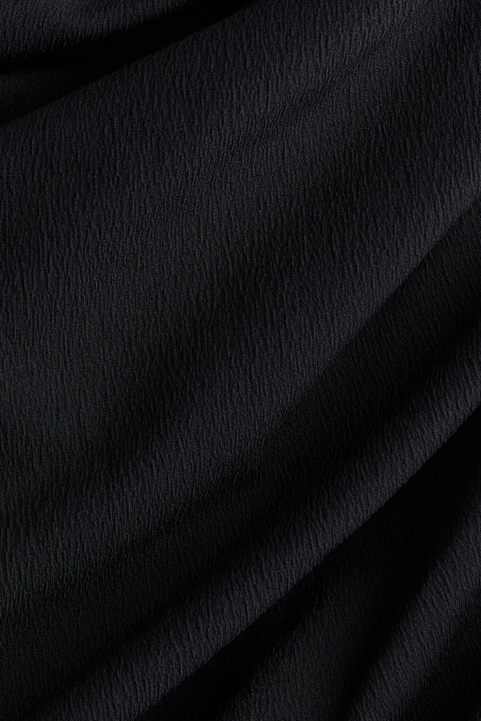 Vestido off-the-shoulder drapeado - Negro - 2