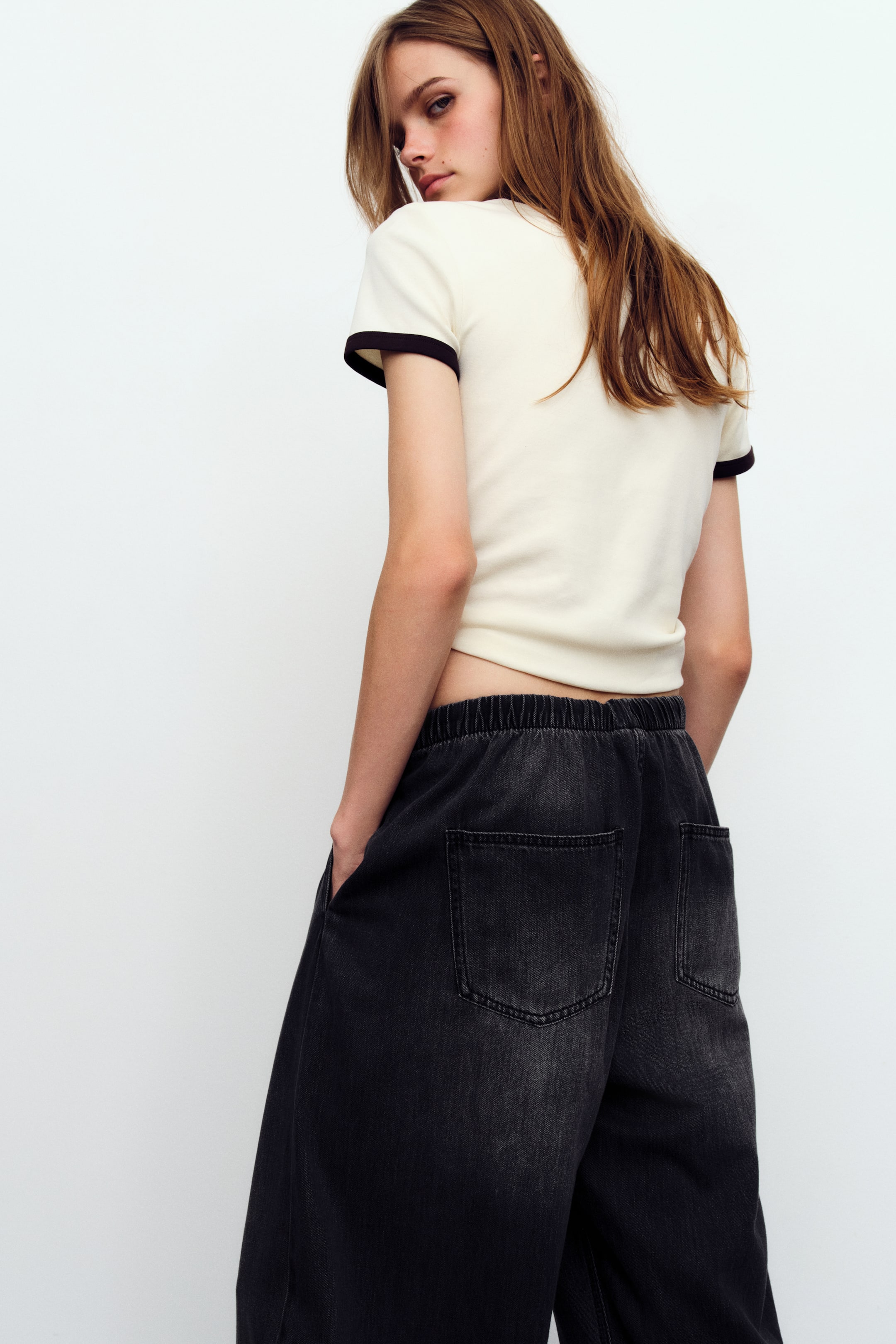 Pantalon jambes tonneau