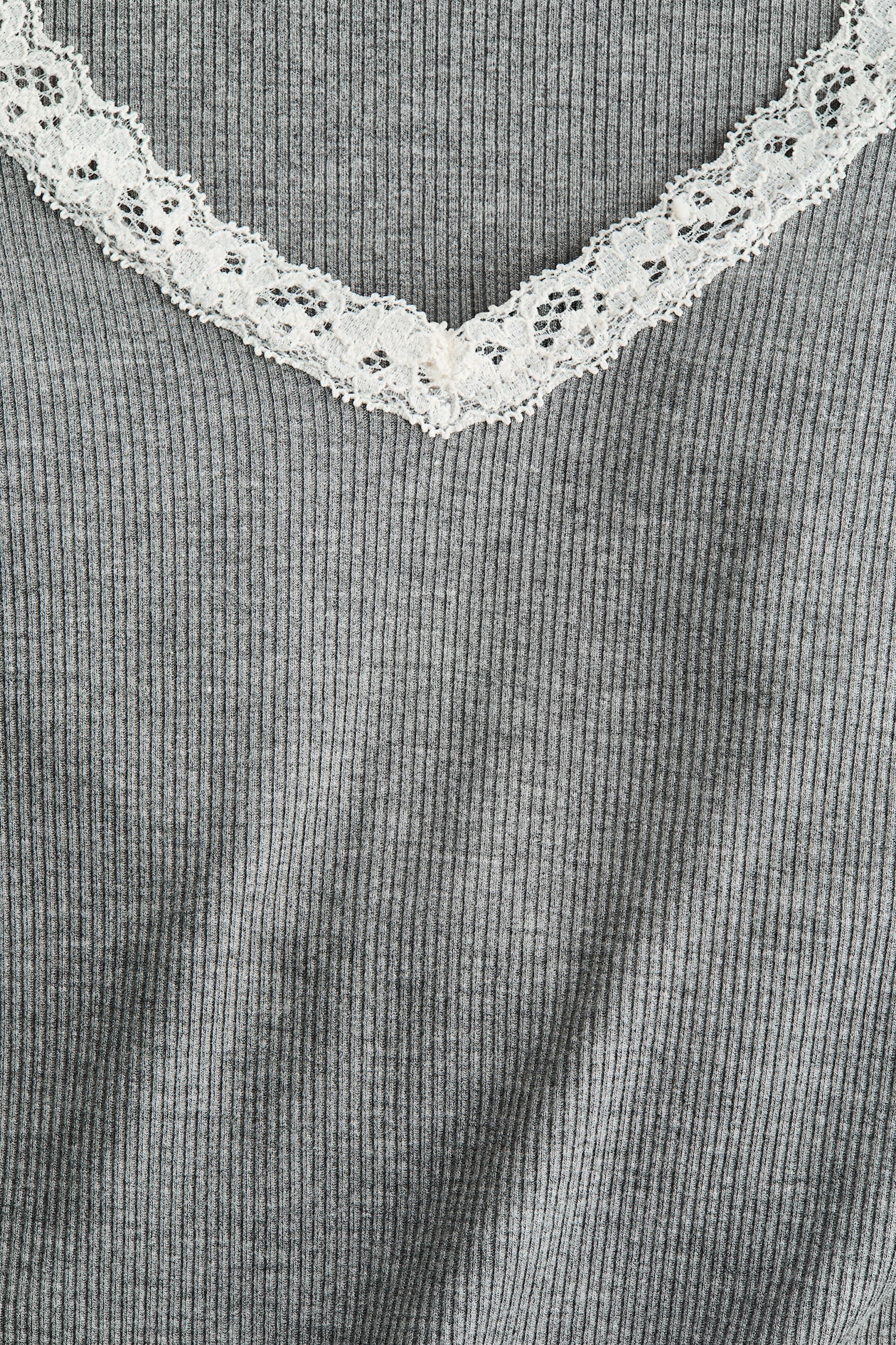 Lace-Trimmed Jersey Top - image 4