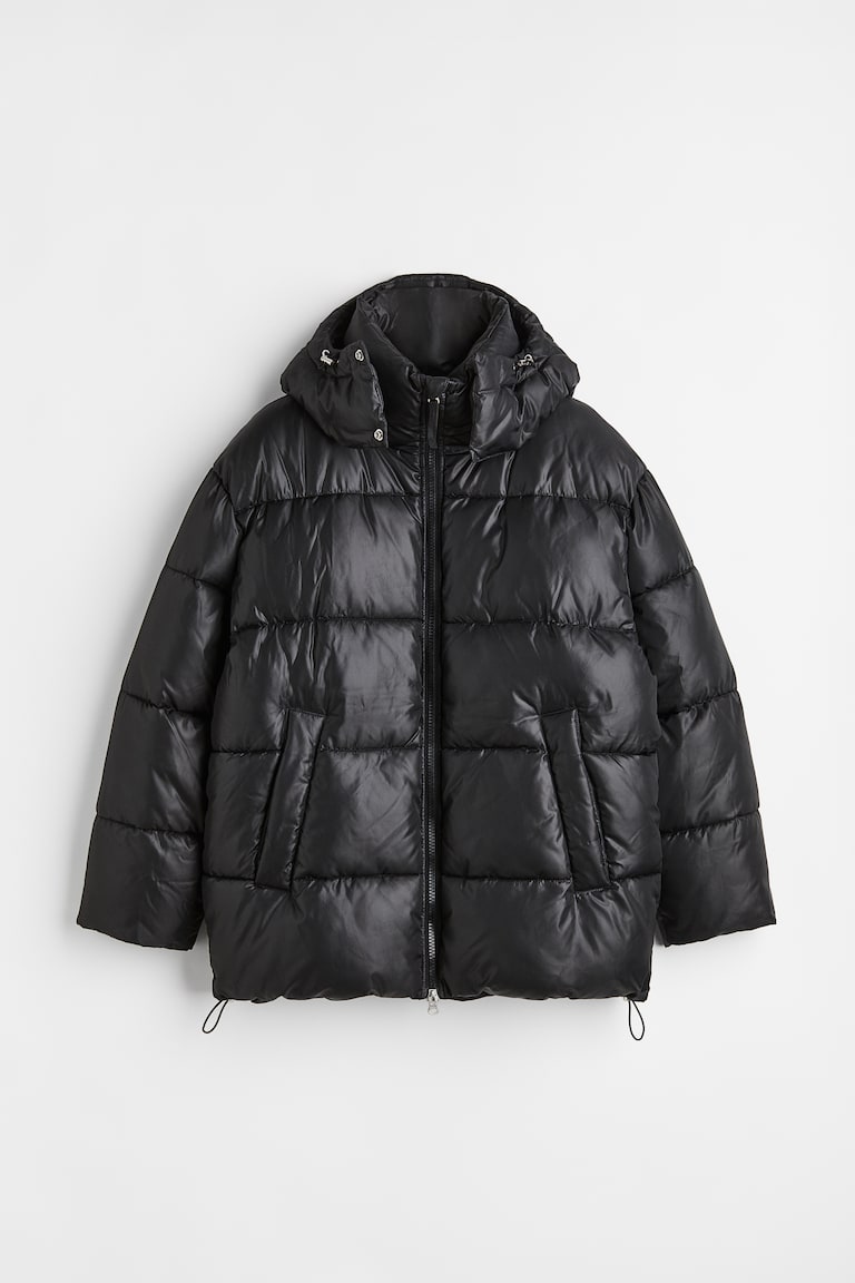 Oversized Fit Puffer jacket Black Men H&M