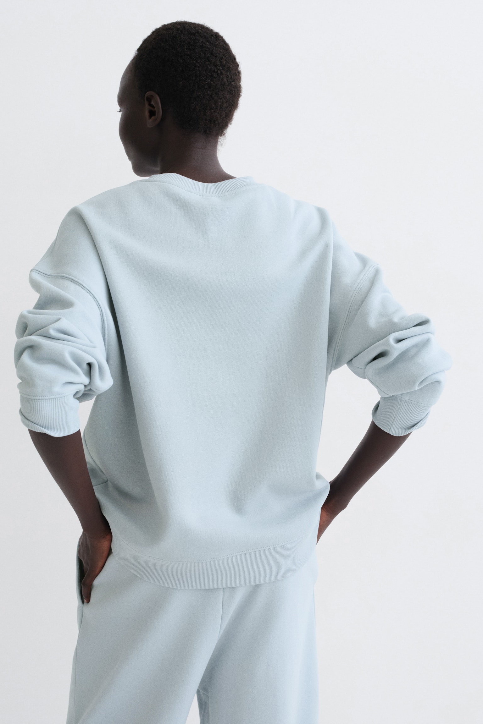 Oversized sweatshirt - Light turquoise/Dark greige/Black/Light grey marl/Cream/Burgundy/Navy blue/Burgundy/Light beige - 3