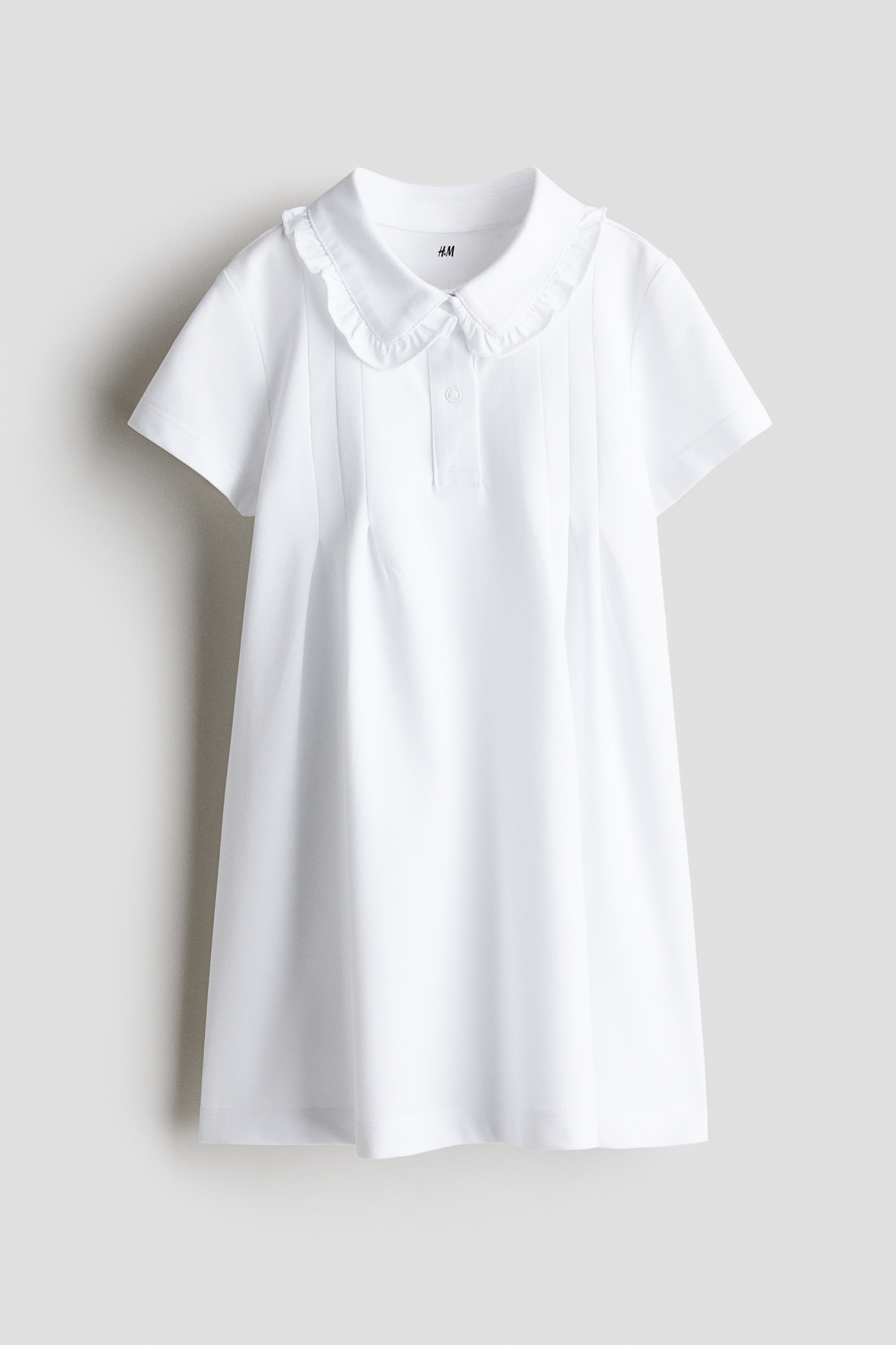 COOLMAX®ピケワンピース - ホワイト